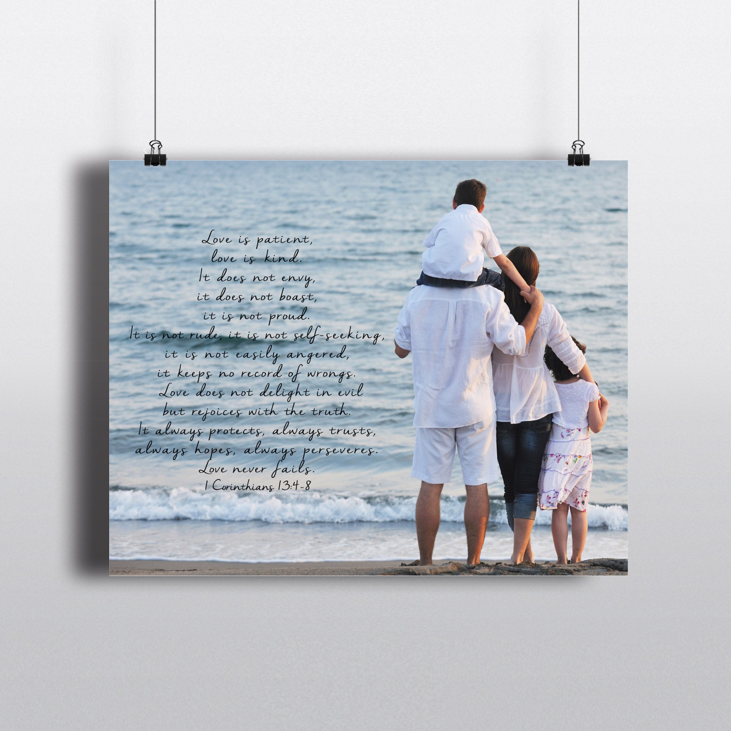 Love never fails photo wall art example 3