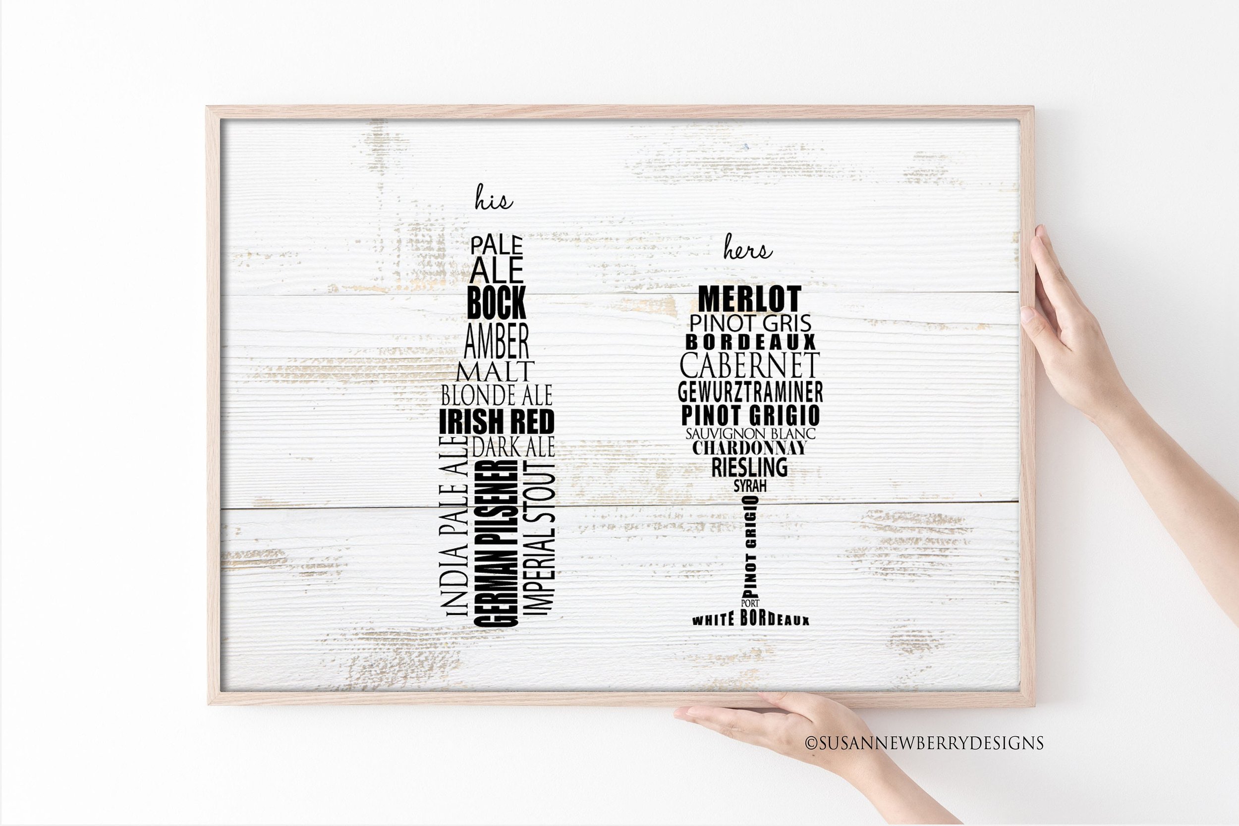 His-her-wine-art-FH36-print-with-add-on-thin-natural-frame