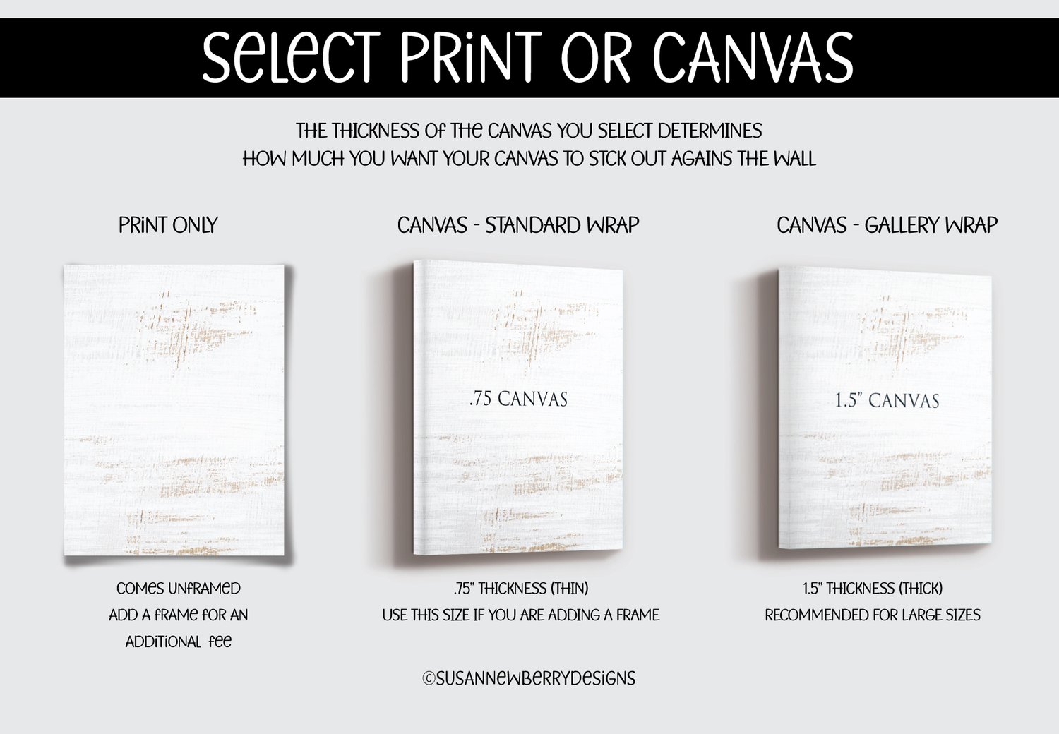 Choose Your Canvas: Framed vs. Unframed