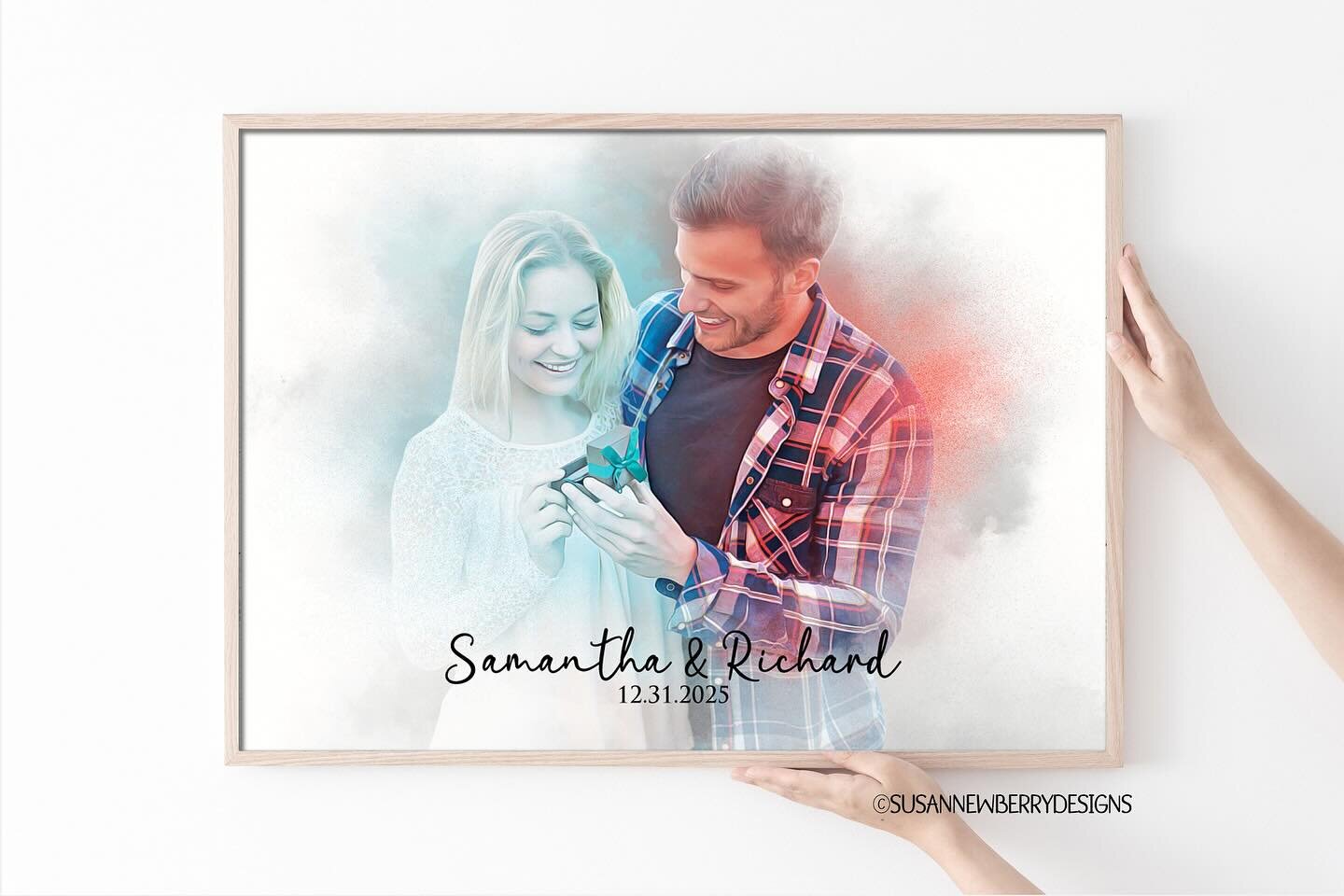 When things are slow, I get to play! I love trying new designs. Let me know what you think..
.
https://www.susannewberrydesigns.com/wedding-art/custom-digital-watercolor-portrait-from-image.
.
#susannewberrydesigns #digitalwatercolor #weddinggift #an