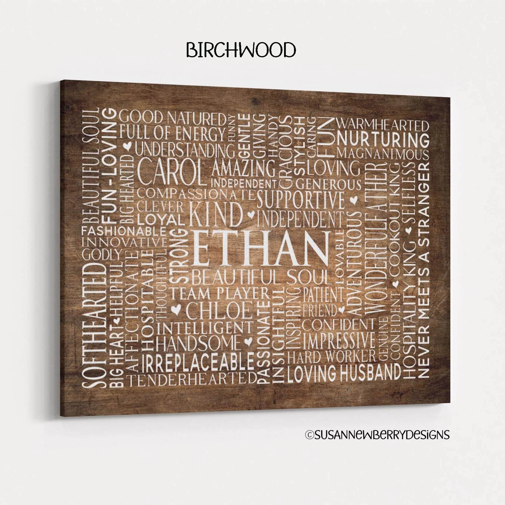 Custom Birchwood Word Cloud