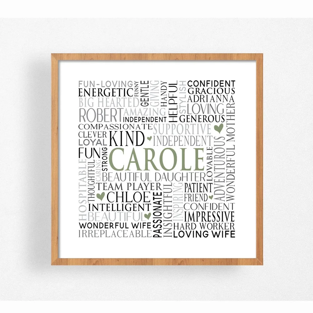 Square Shape Word Cloud