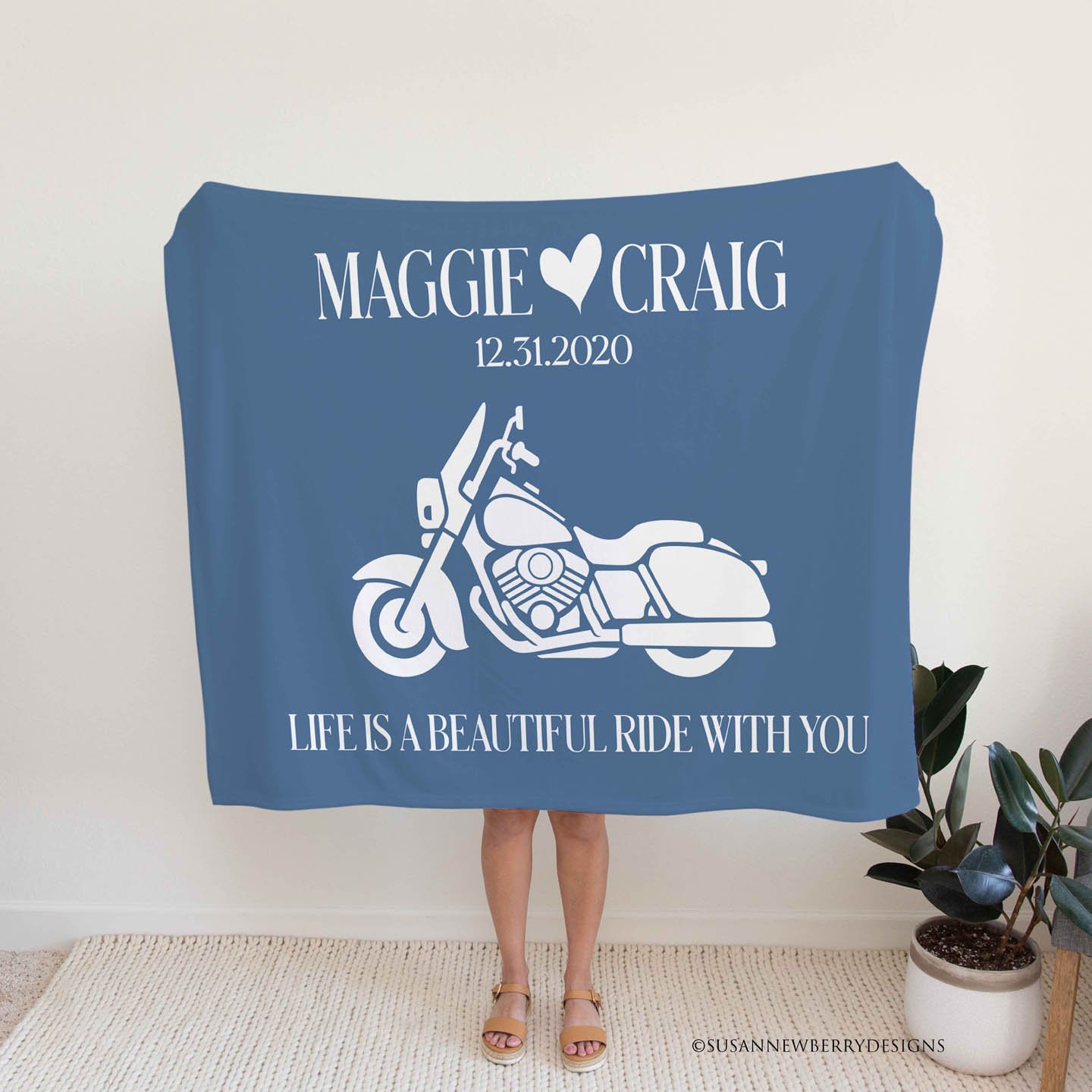 Motorcycle-Blanket-Blue