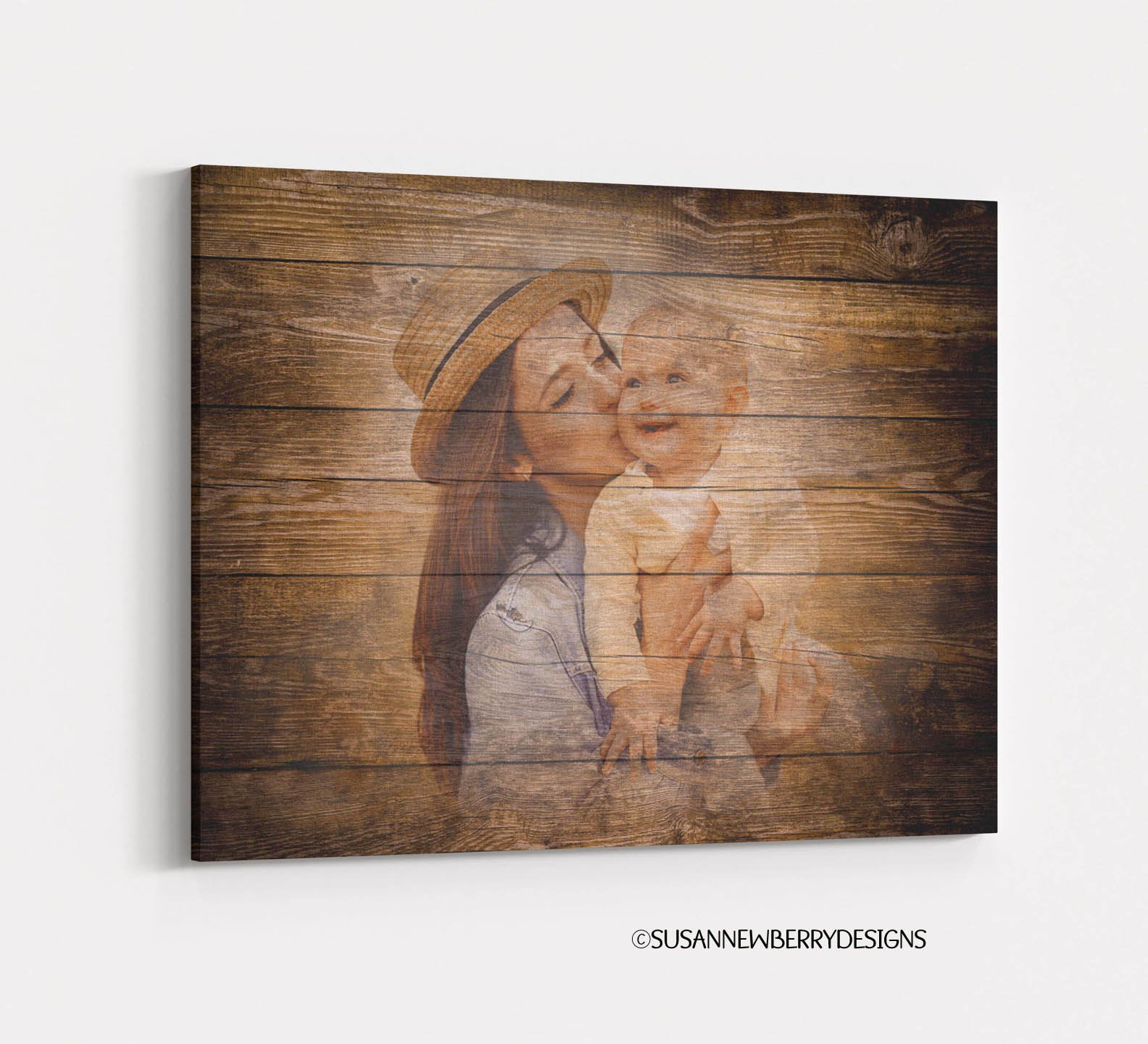 FH 34- rustic wedding photo canvas