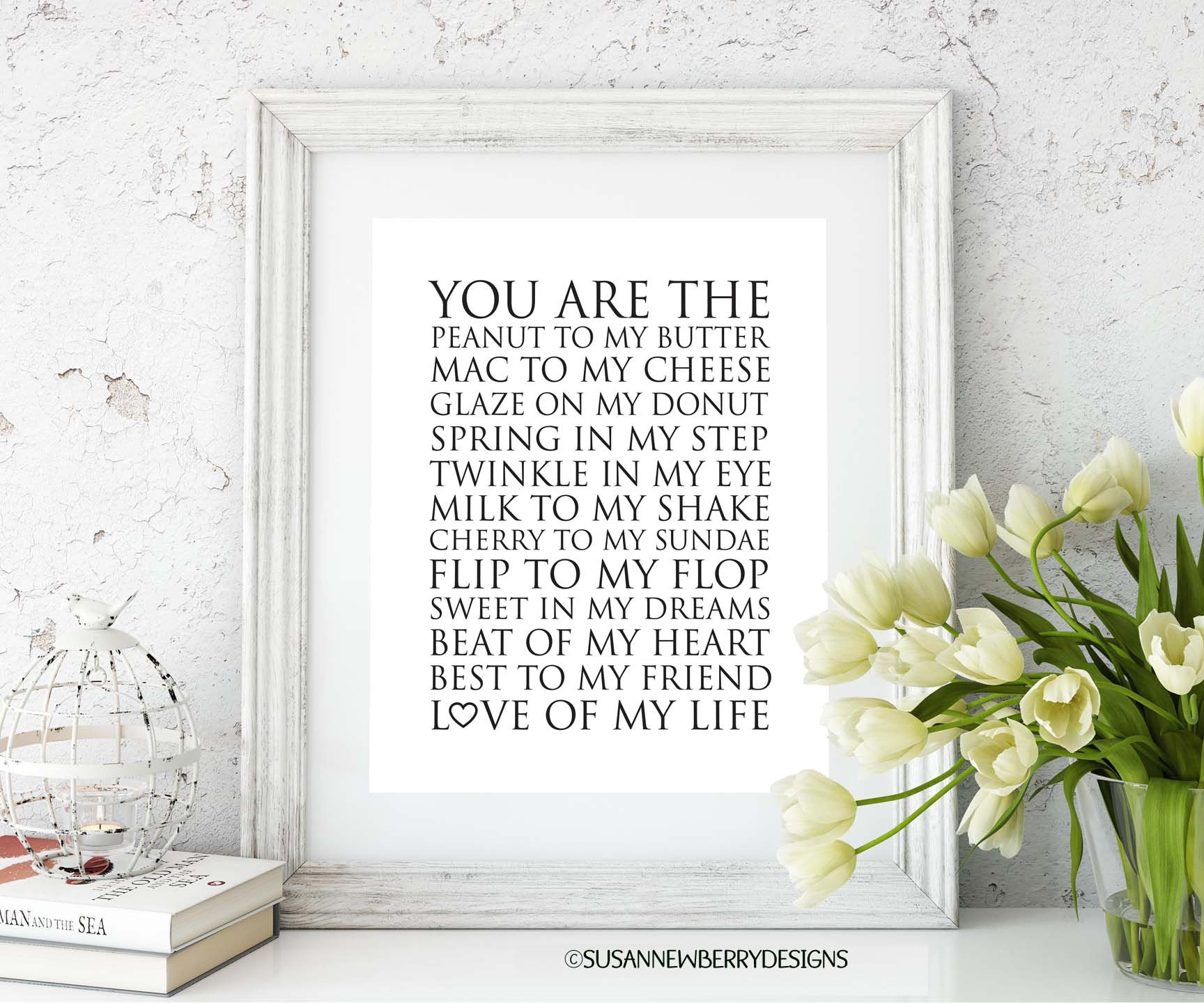 Peanut-Print-Hanging-w-white-frame-printable-wall-art