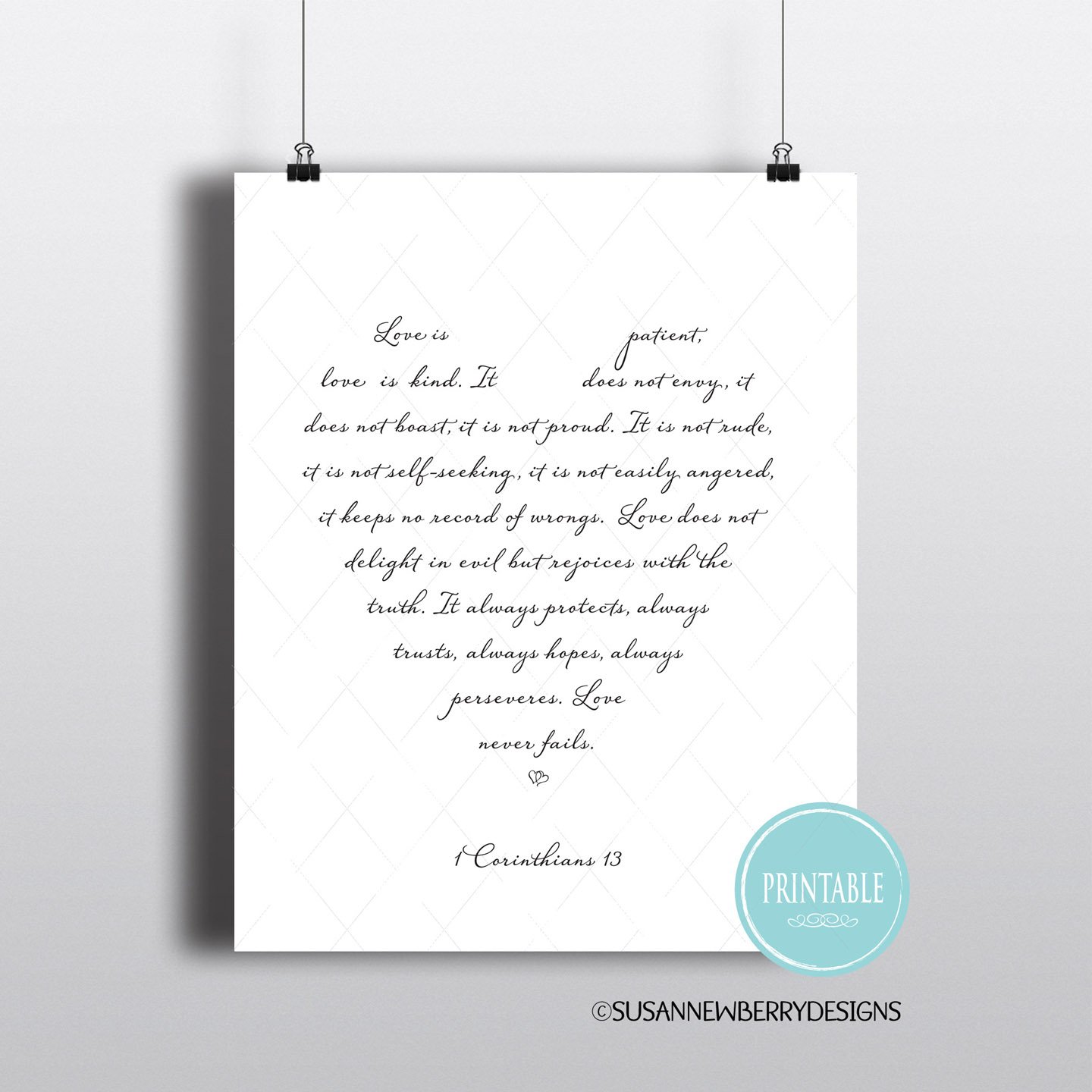 Love-never-fails-printable