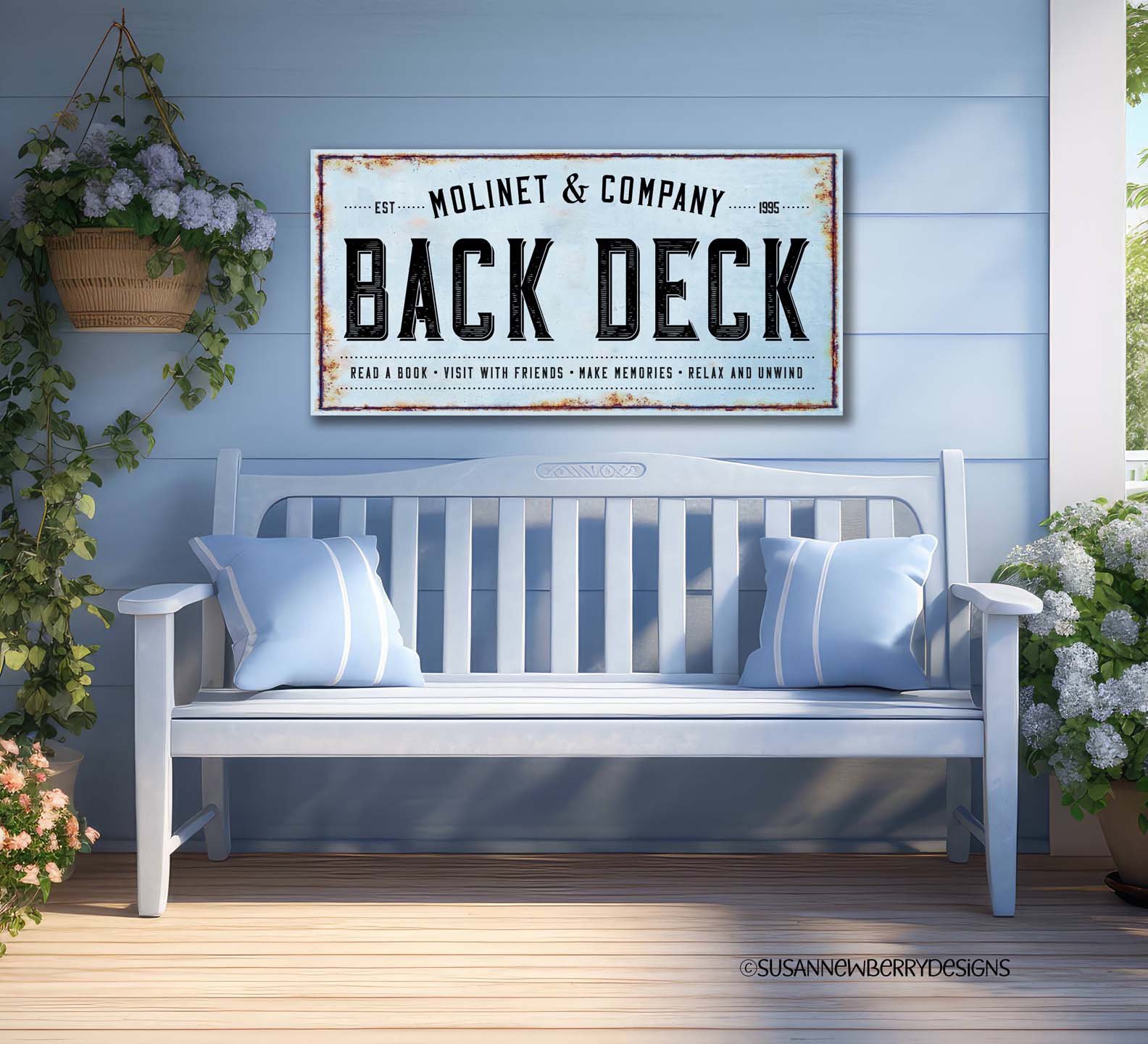 Back Deck Metal Sign 1