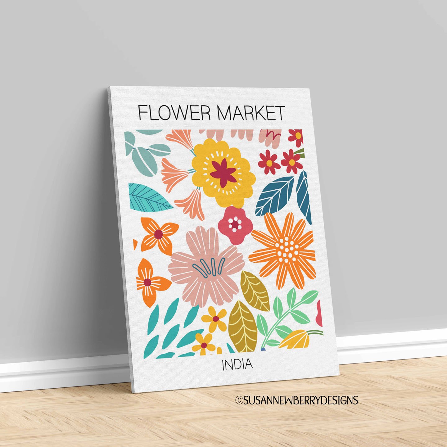 India-flower-market-wall-art-canvas