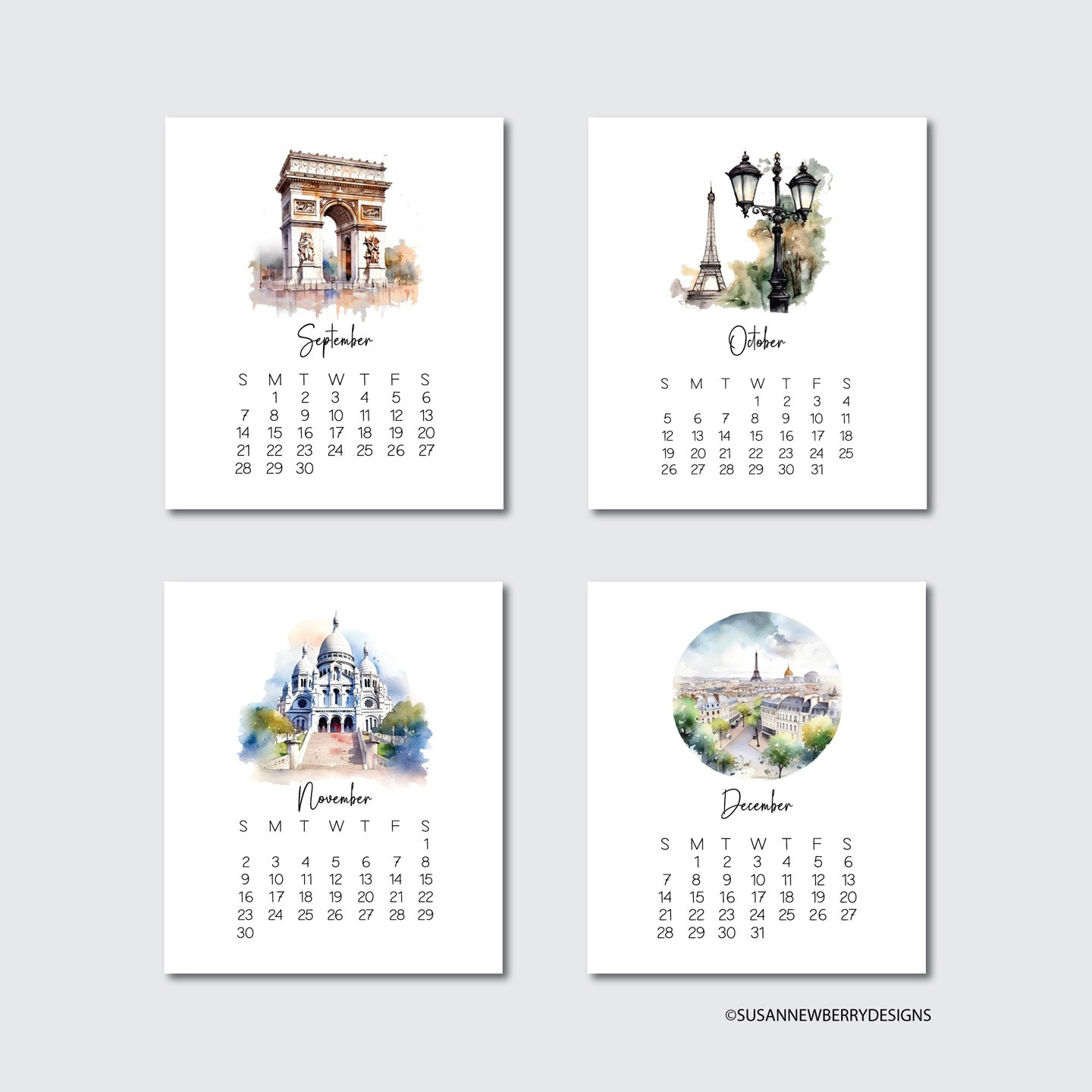 Paris-Calendar-September-December