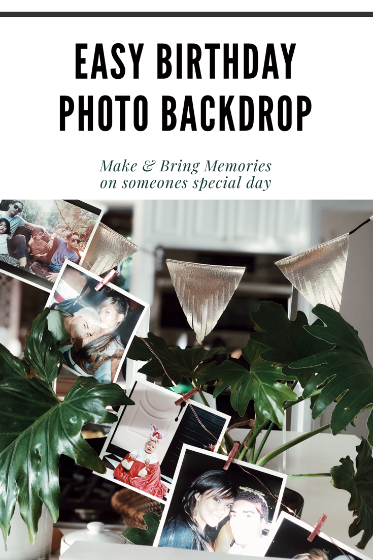 Easy Cute Birthday Backdrop