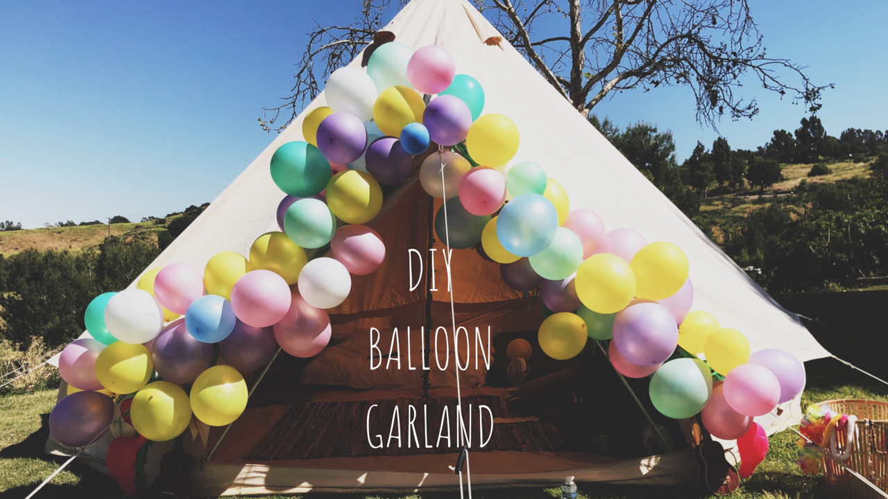DIY Easy Balloon Garland 