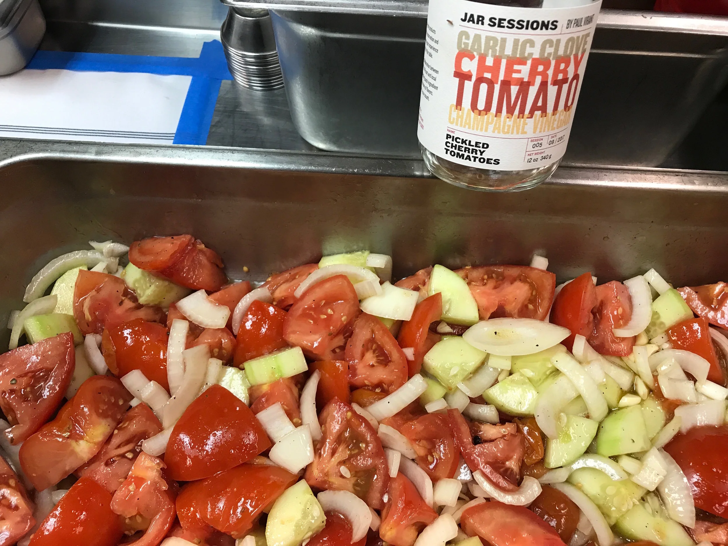 Gazpacho With Fresh and Pickled Tomatoes