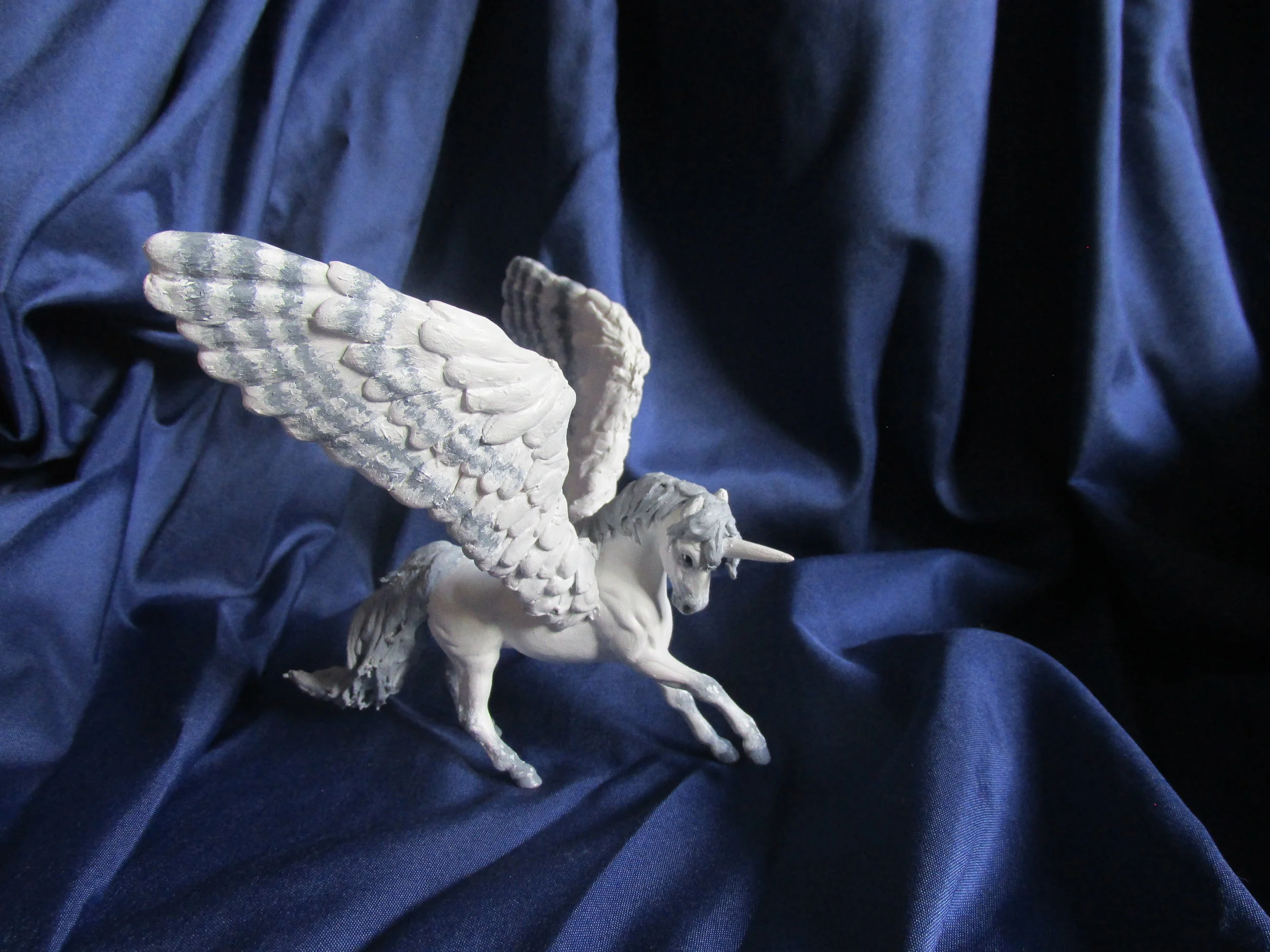 Snowy Pegasus - Custom Breyer Stablemates