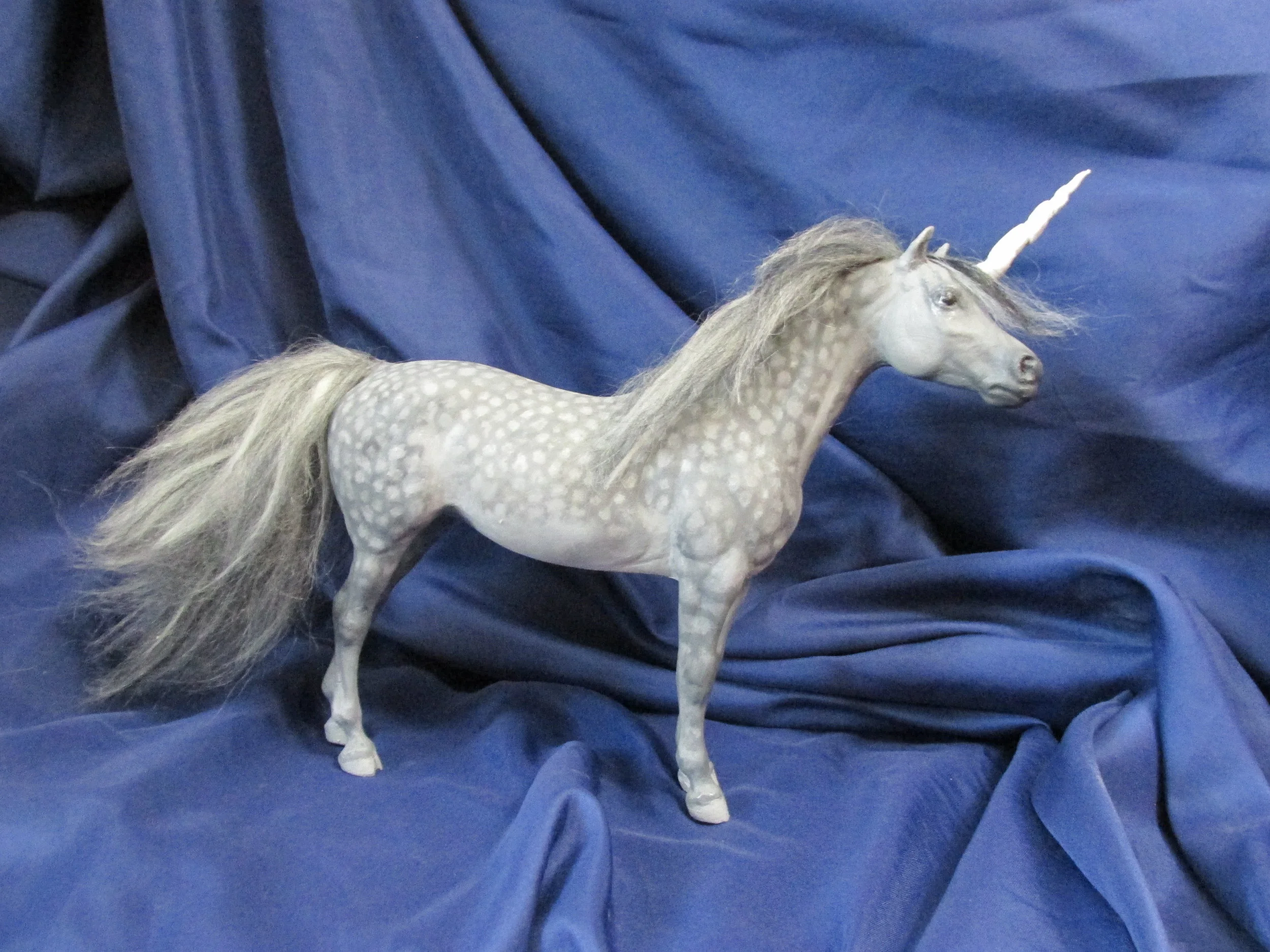 Dappled Grey Unicorn - Custom Breyer Traditional