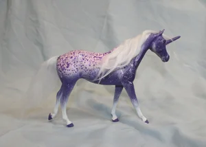 B*a様 unicorn × watchara mix spore from 十 Haired Unicorn - Classic-Sized -Purple/Pink/White — Blue