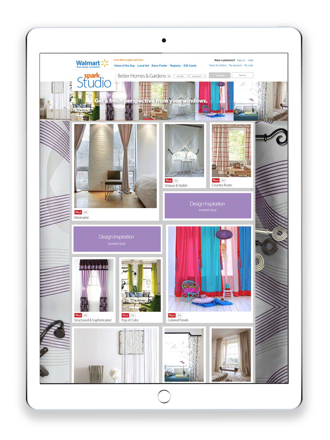 Home Inspiration Landing Page