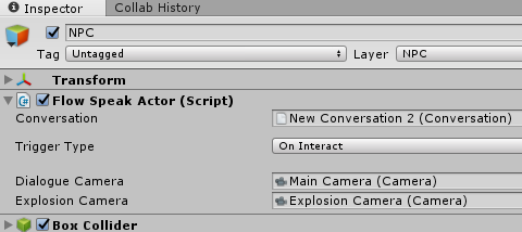 Flow Speak Actor Inspector