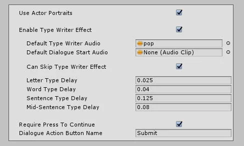 User Interface Settings