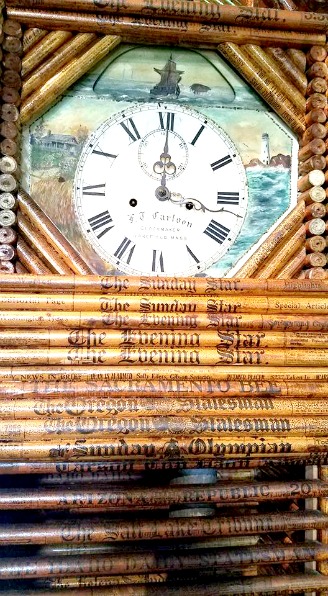 The clock has newspapers from every state capital