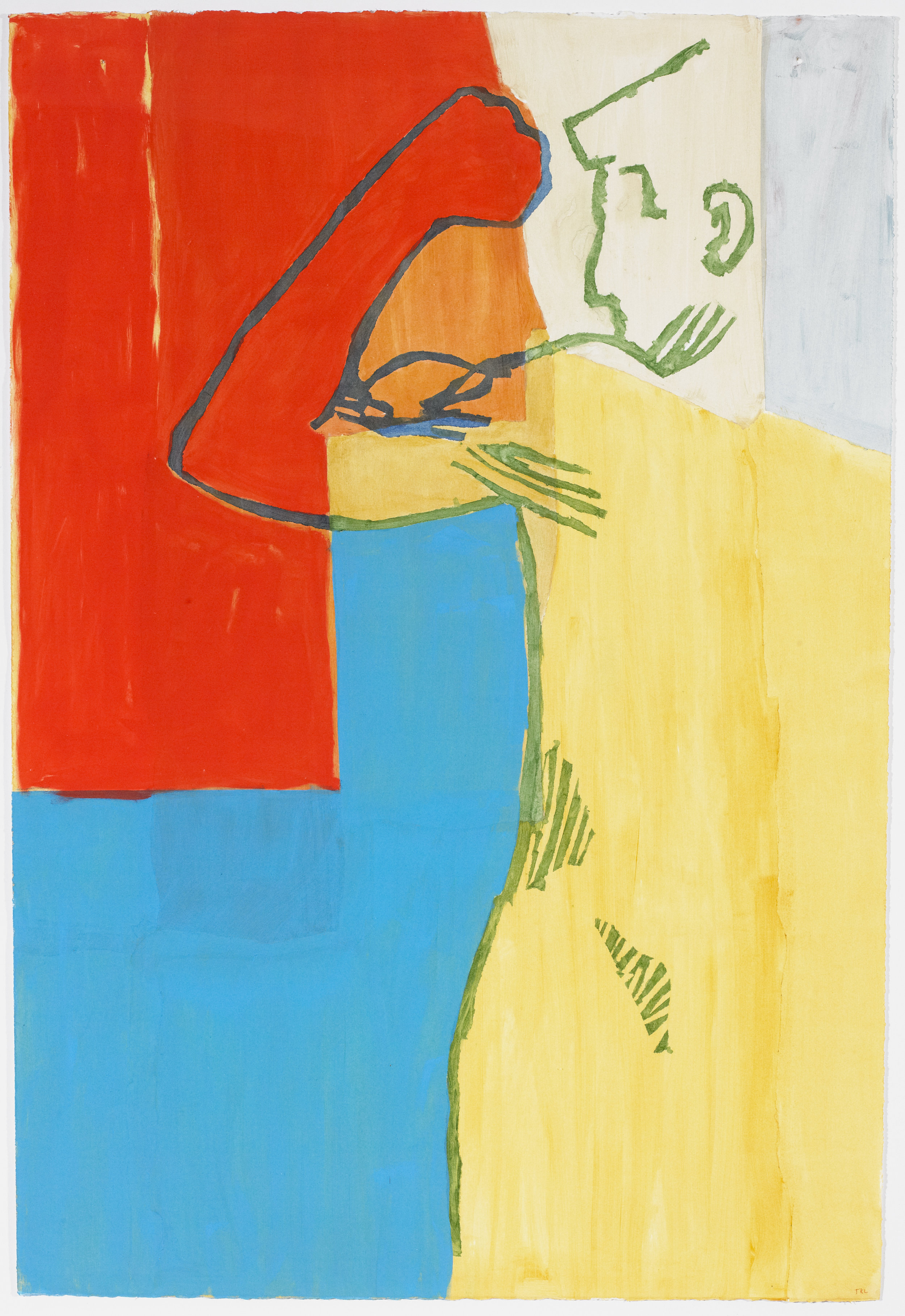   Pessoa 2 , acrylic on paper, 2016 