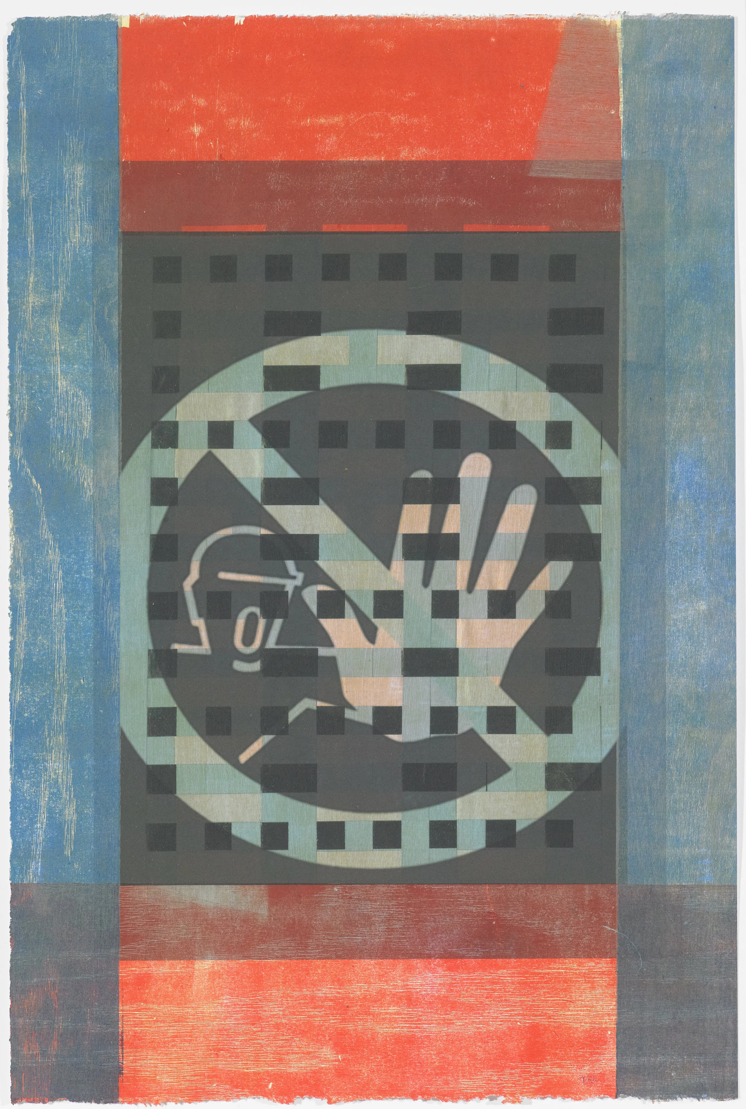 Signs of the Times 4 , mono print, 2016
