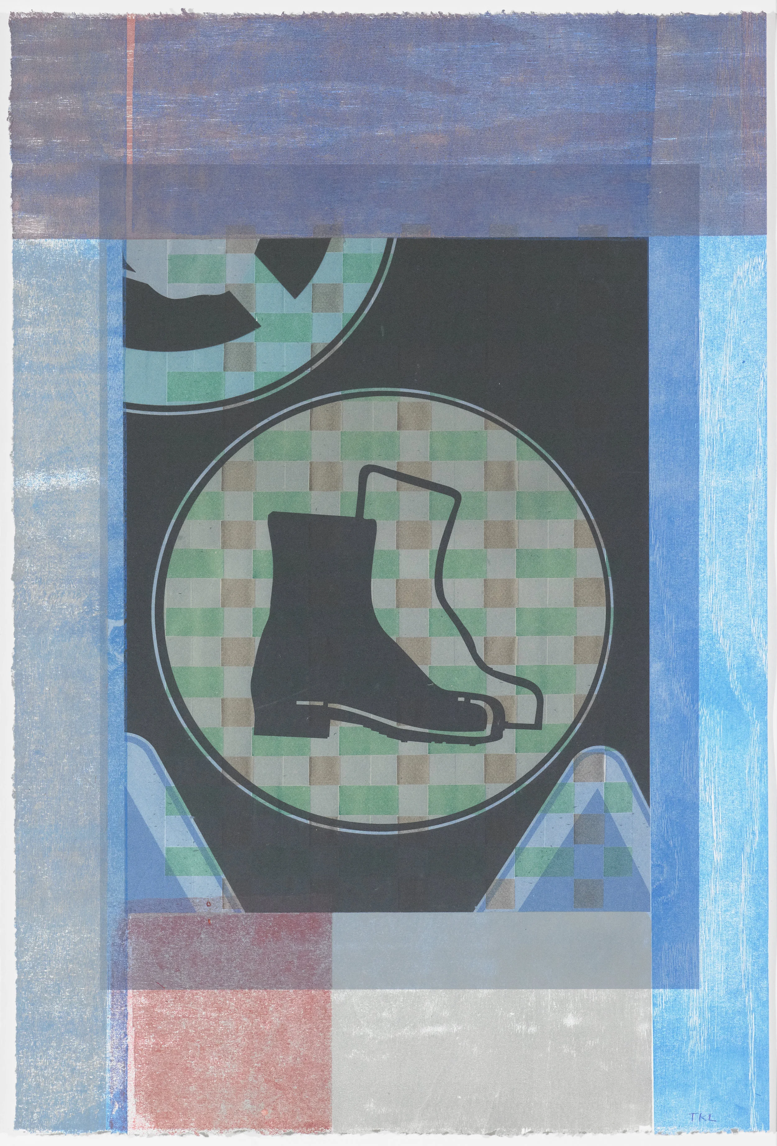 Signs of the Times 2 , mono print, 2016