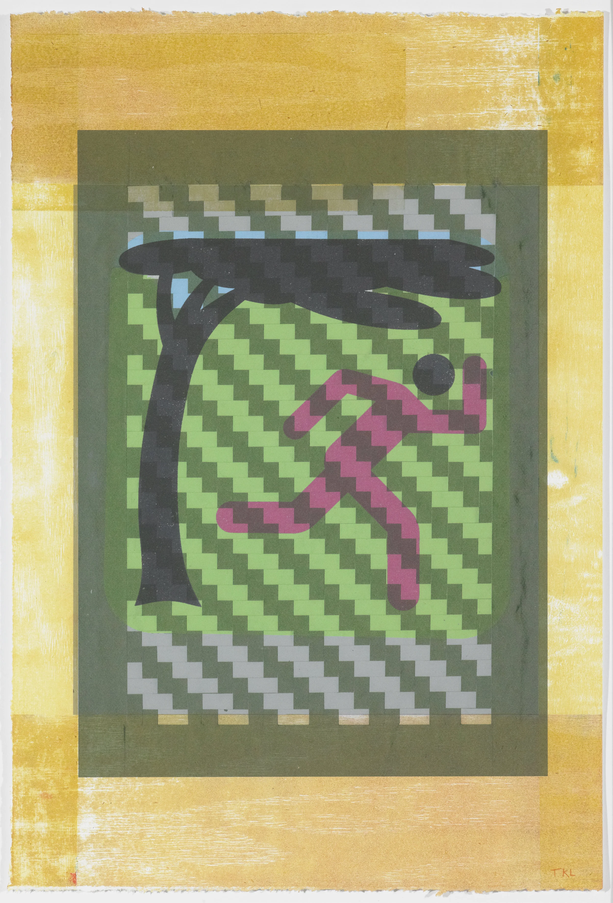 Signs of the Times 1 , mono print, 2016