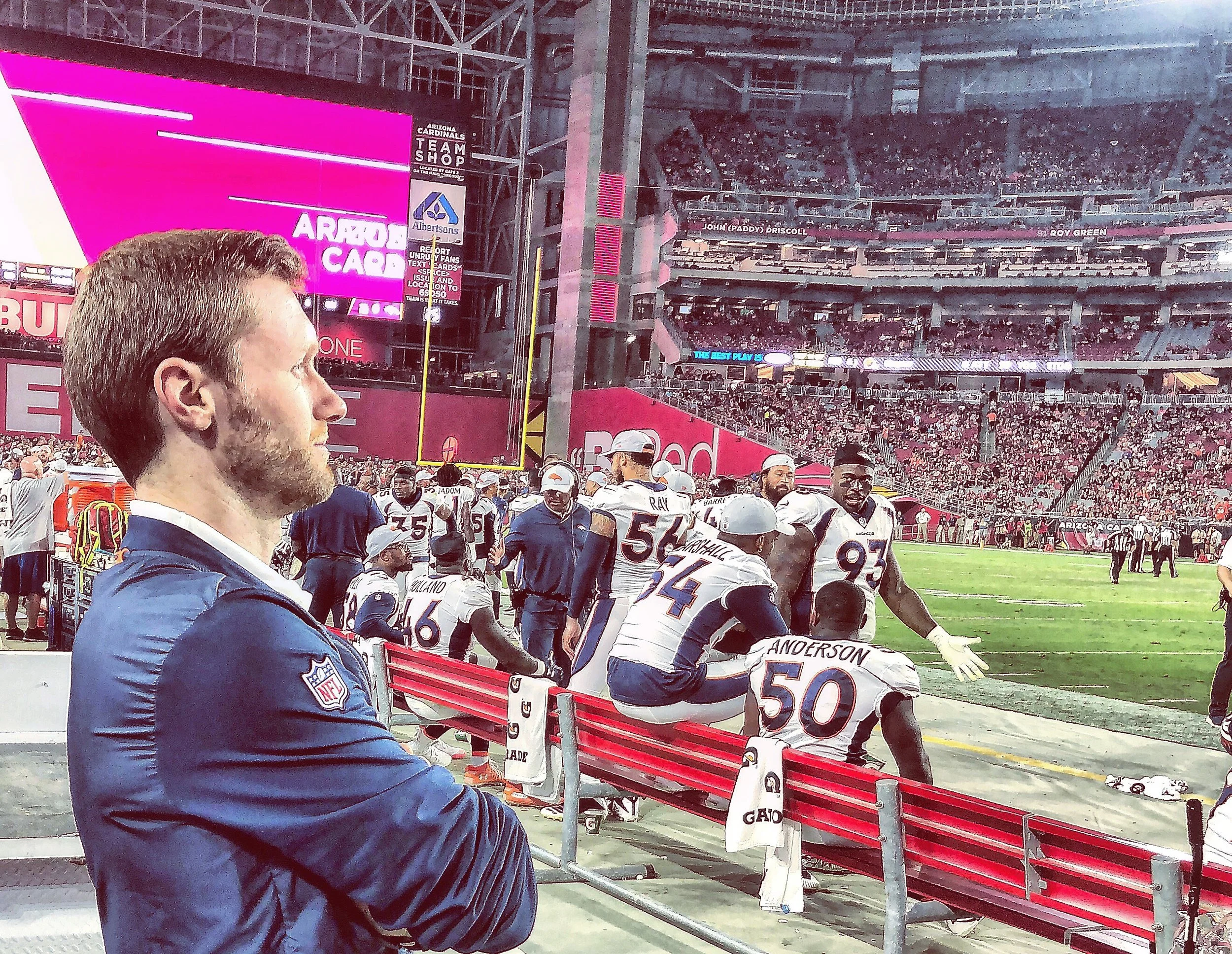 Patrick’s 3rd season traveling with the Denver Broncos therapy team. 
