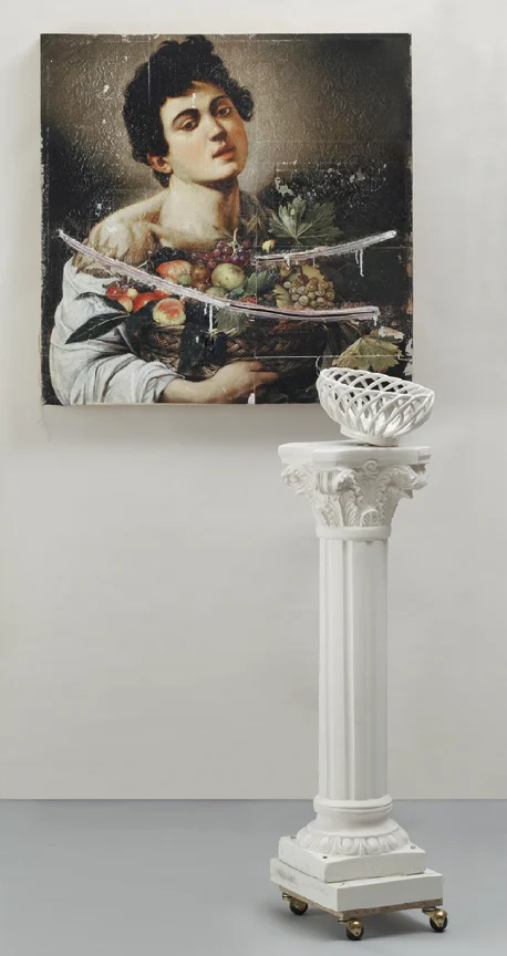 homage to Caravaggio: Boy with a Basket of Fruit