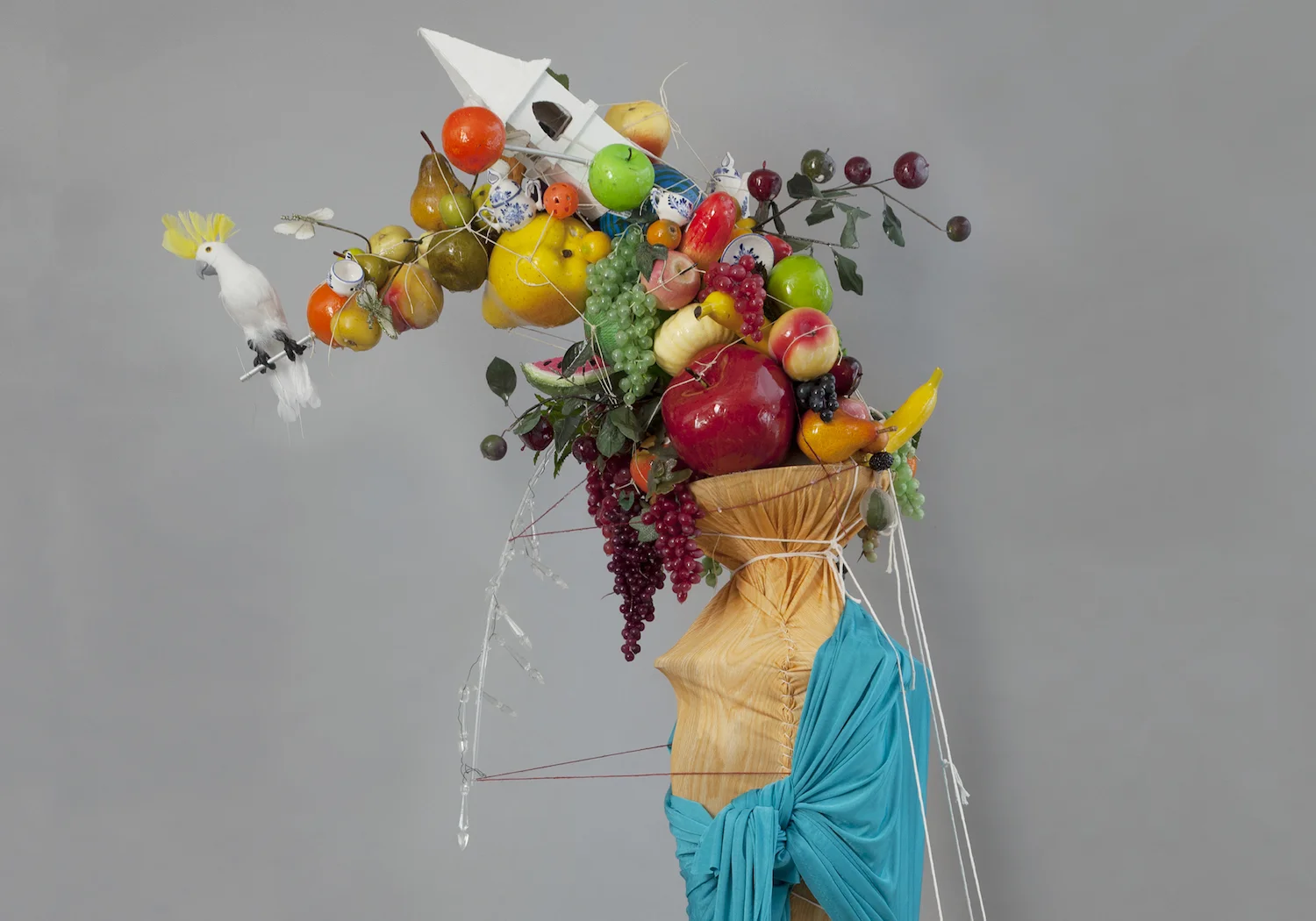 Homage to Utrecht's Still Life with Cockatoo: Trickle Down - detail