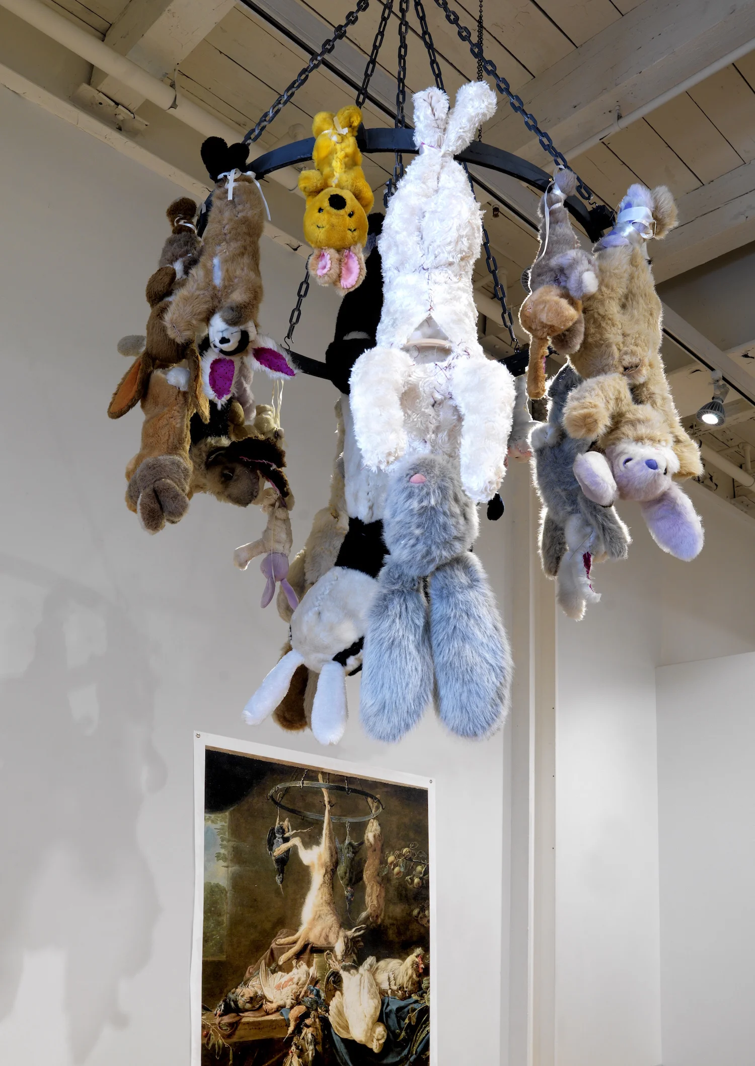 Homage to Utrecht's Still Life with Cockatoo: 21 Dead Hares