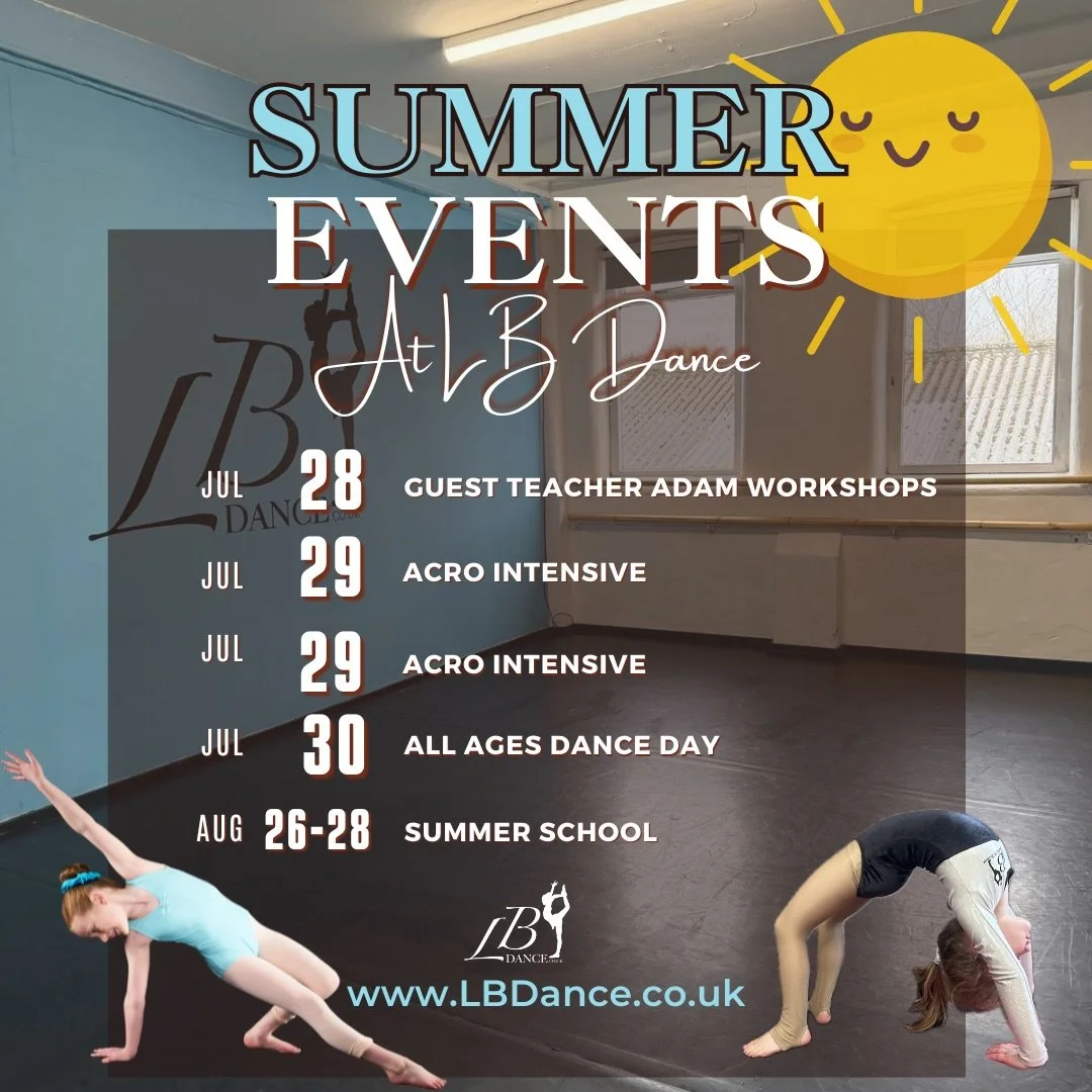 Summer at LB Dance 🩵☀️

Find out about all our upcoming holiday workshops on our website at https://www.lbdance.co.uk/workshops-events