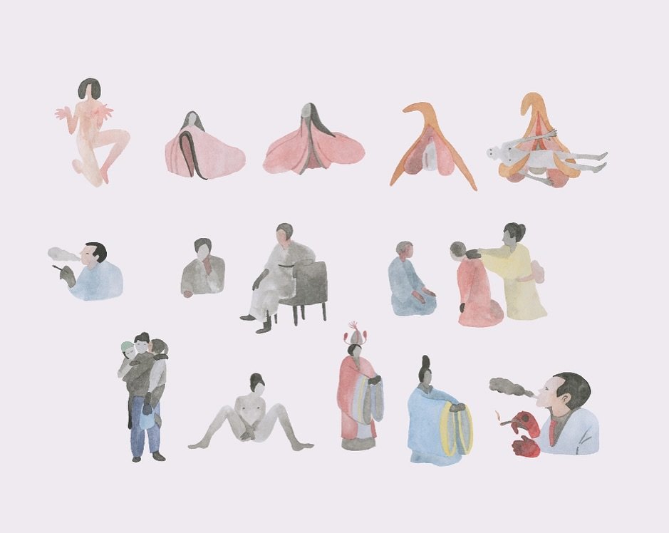 LAST WEEKEND to check out Boris Labb&eacute;&rsquo;s watercolor and ink drawings in his solo exhibition Wandering Threads. 🪡 

Each of his animations begin with hundreds of drawings. For Labb&eacute;, drawing is not just an act of inscription but a 