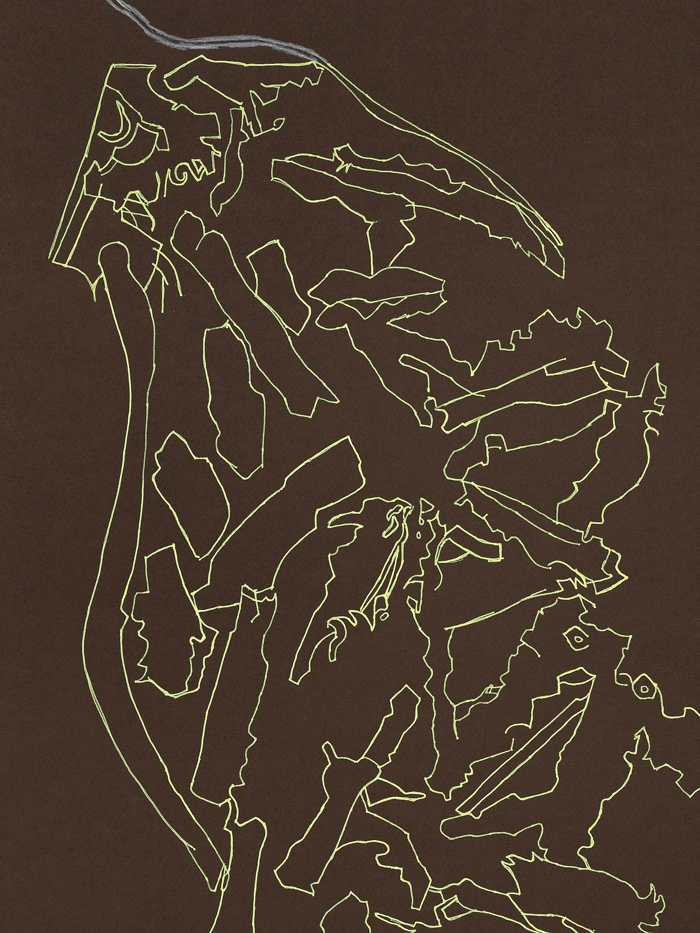 Kathryn Kert Green asks us to enter into her drawings not by deciphering them, but by attuning with their shifts in density, rhythm, and weight. 

As seen in Kert Green&rsquo;s pen drawing Untitled #19, the line becomes a conduit, a boundary, a preci