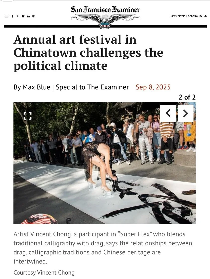 Thank you @maxblueofficial @sfexaminer for a powerful and inspired article ❤️&zwj;🔥💥⚡️ about upcoming contemporary art festival at @edgeonthesquare and the larger movement and impact of artists and community arts orgs in SF Chinatown responding to 