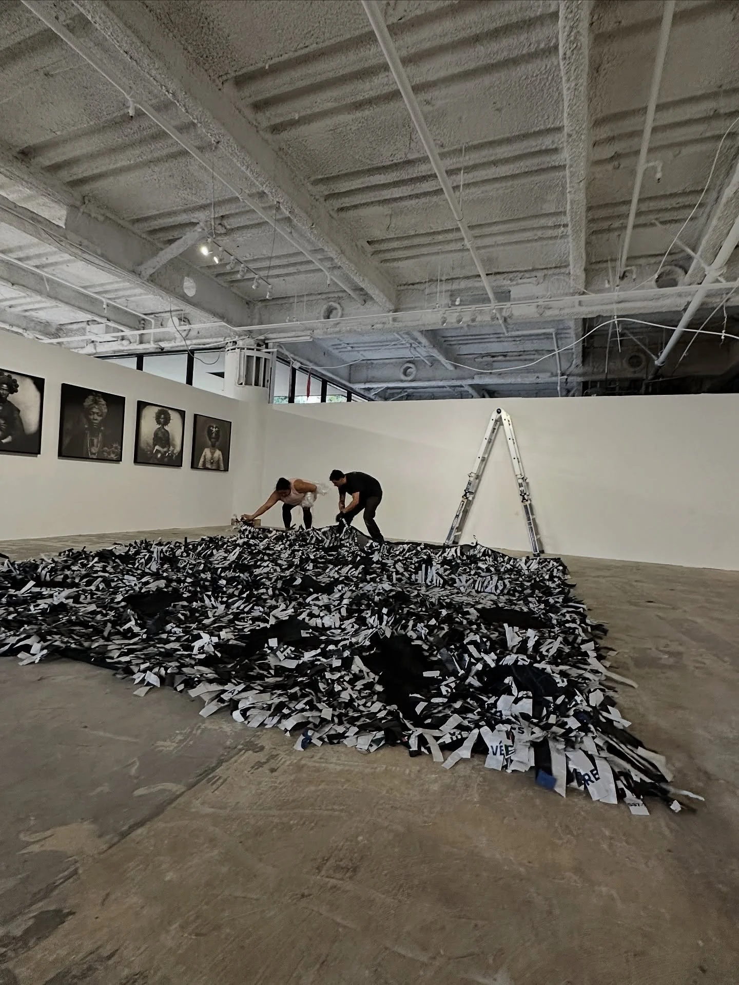 BTS install mode with @char.art.tan for this Friday&rsquo;s opening at @karlartsf at @levisplazasf 

Also on display will be gorgeous work by #cherylderricotte and @quincy.tana 

@karlartsf 
Friday, October 3 from 6-9pm
1255 Battery St, SF

RSVP with