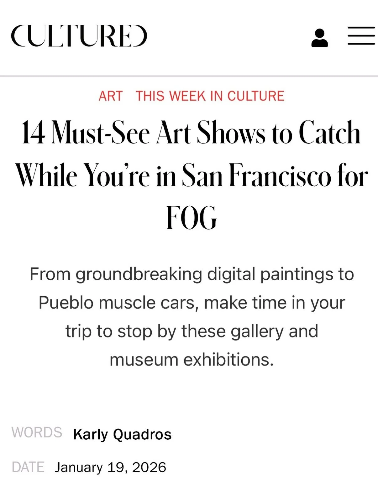 Thanks @cultured_mag @_karlyq_ for the shoutout! 🫶🏼

Guanyu Xu: I dreamt of this and there will be more will be on view through Feb. 28

Hours during @sf_artweek:

Weds 11am - 5pm
Thurs 11am - 9pm
Fri 11am - 6pm
Sat 11am - 6pm
Sun 11am - 5pm

Also 