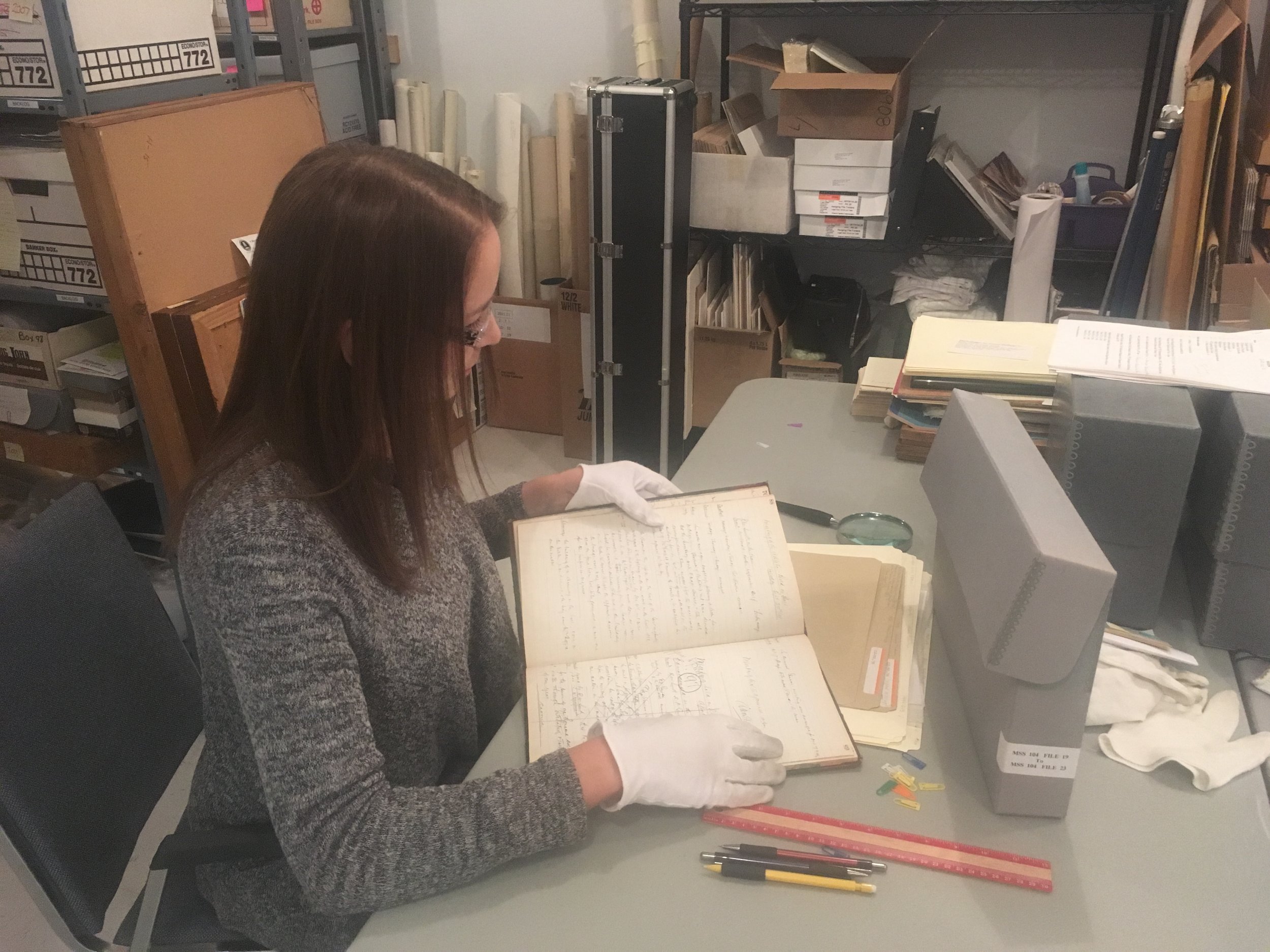 Staff appraising backlogged items