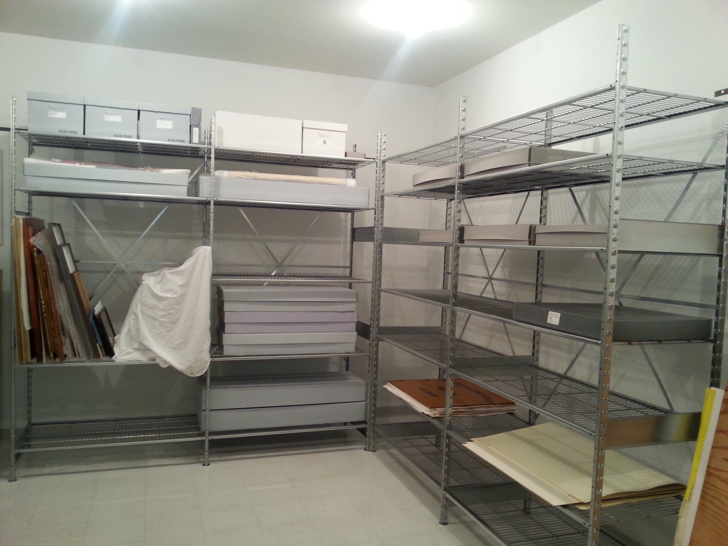 The new shelves