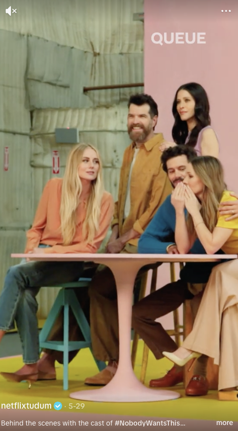 BTS with the cast of Nobody Wants This Season 2 Promo