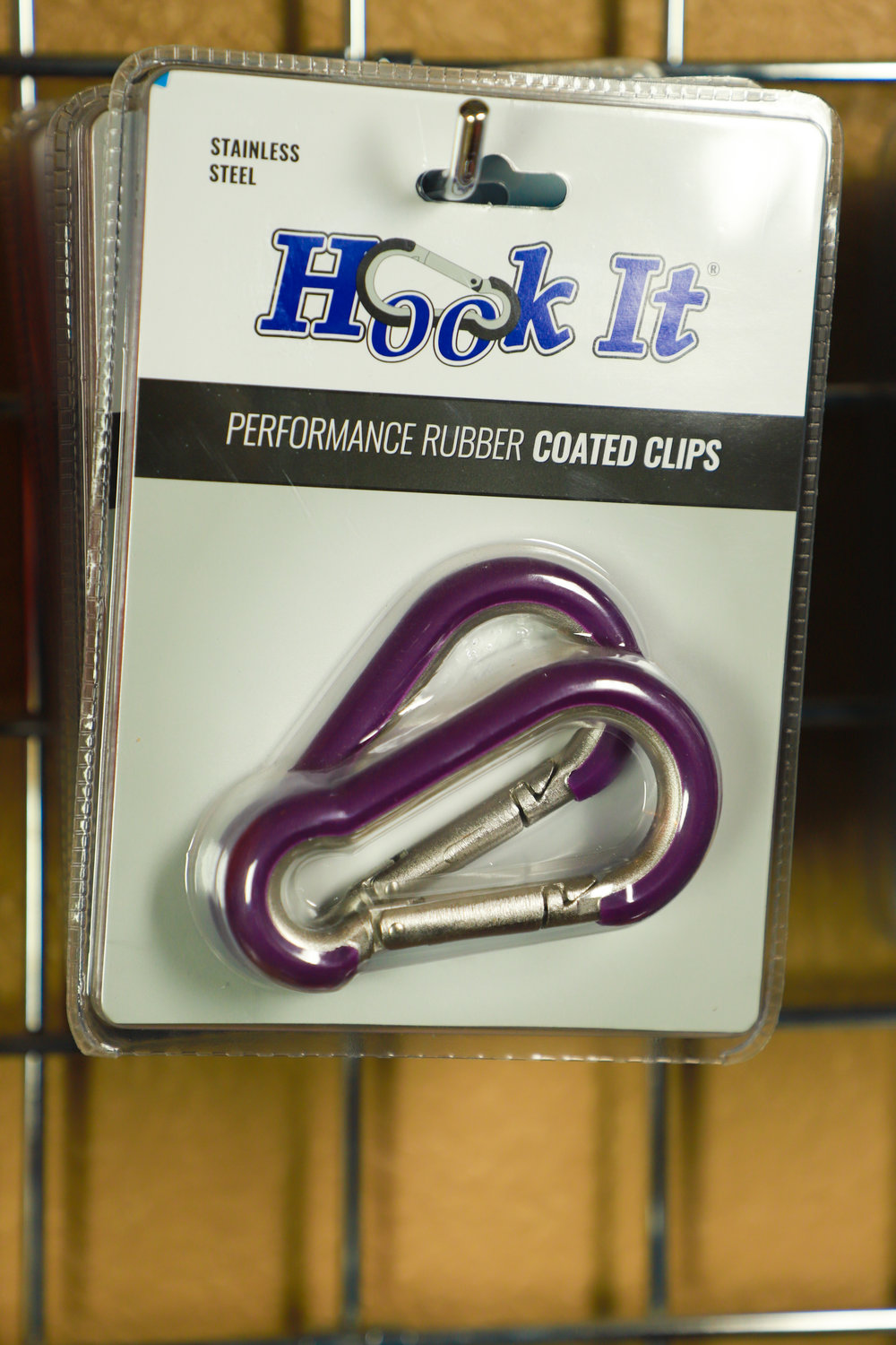 Rubber Coated Stainless Steel Carabiner Hook It Clips