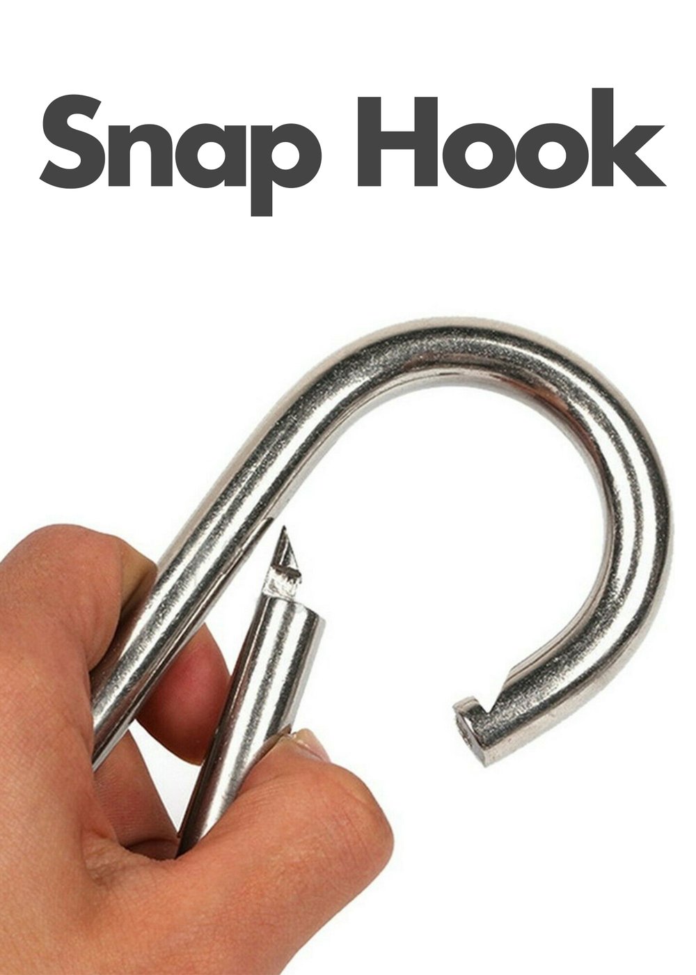 1/8 Throat Opening Lanyard Snap Hook - Steel