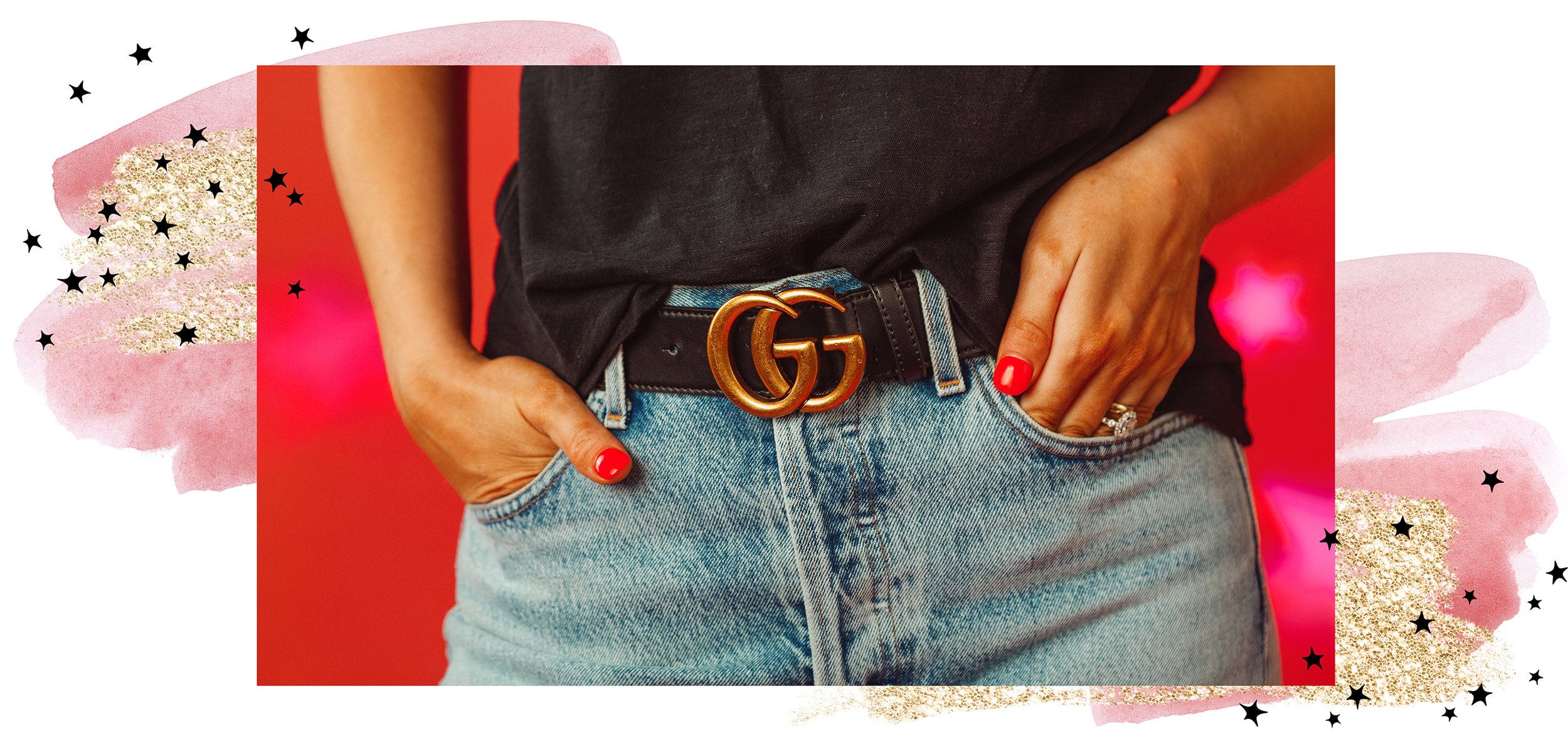 bronze gucci belt