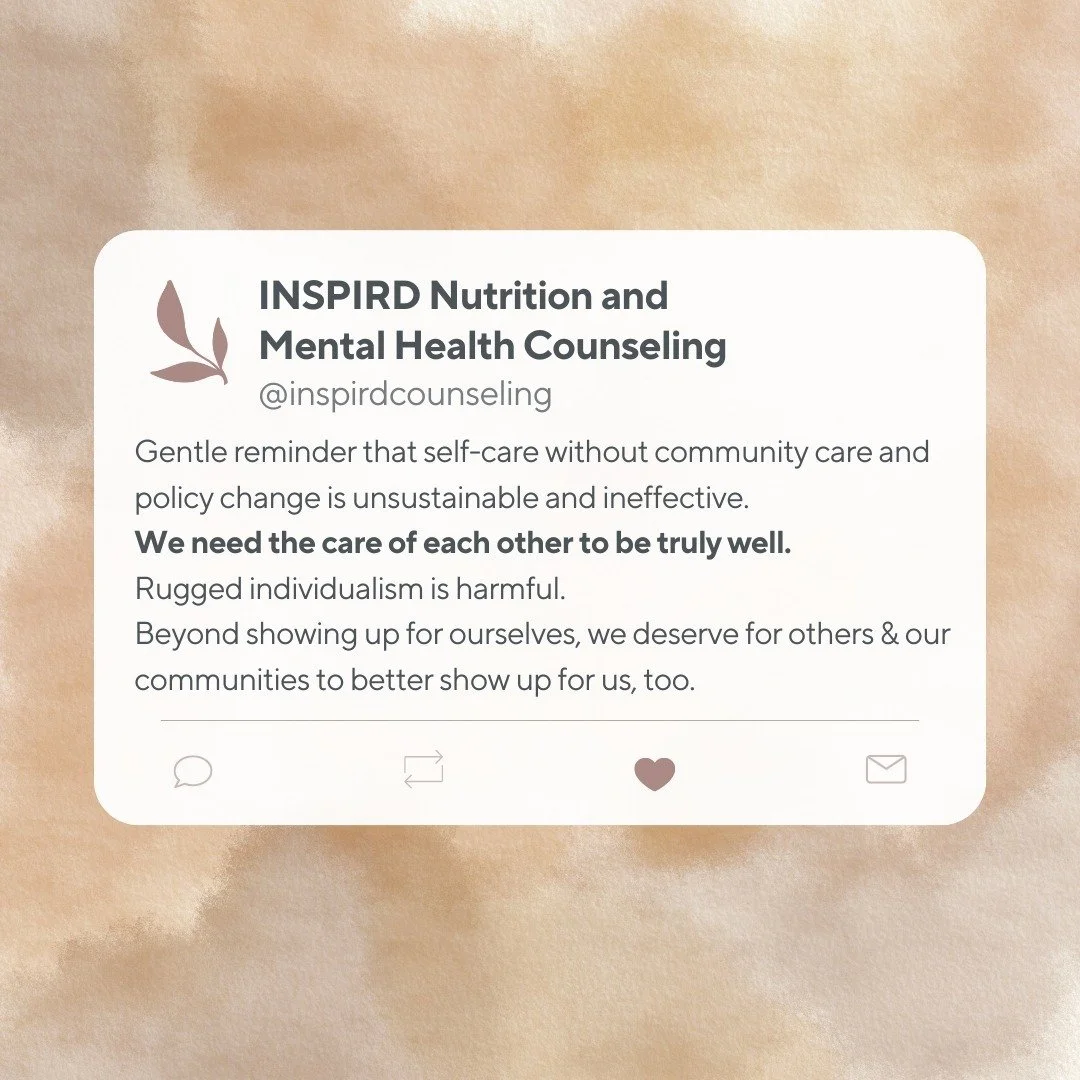 To our clients, our community, and fellow humans: It is such an honor for us to be part of your community that shows up for you. We also want to be clear that you deserve, and we all deserve, our greater communities, systems, and policies to show up 