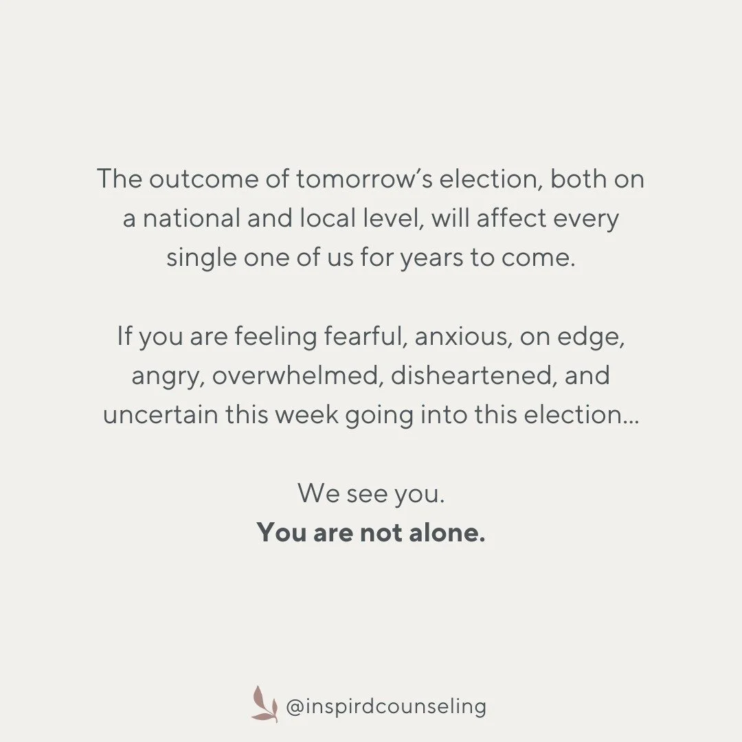 Sending love, care, and warmth to all navigating this challenging election climate. We must take care of each other. We owe each other everything.

Please see crisis support and warmline resources on the last slide.