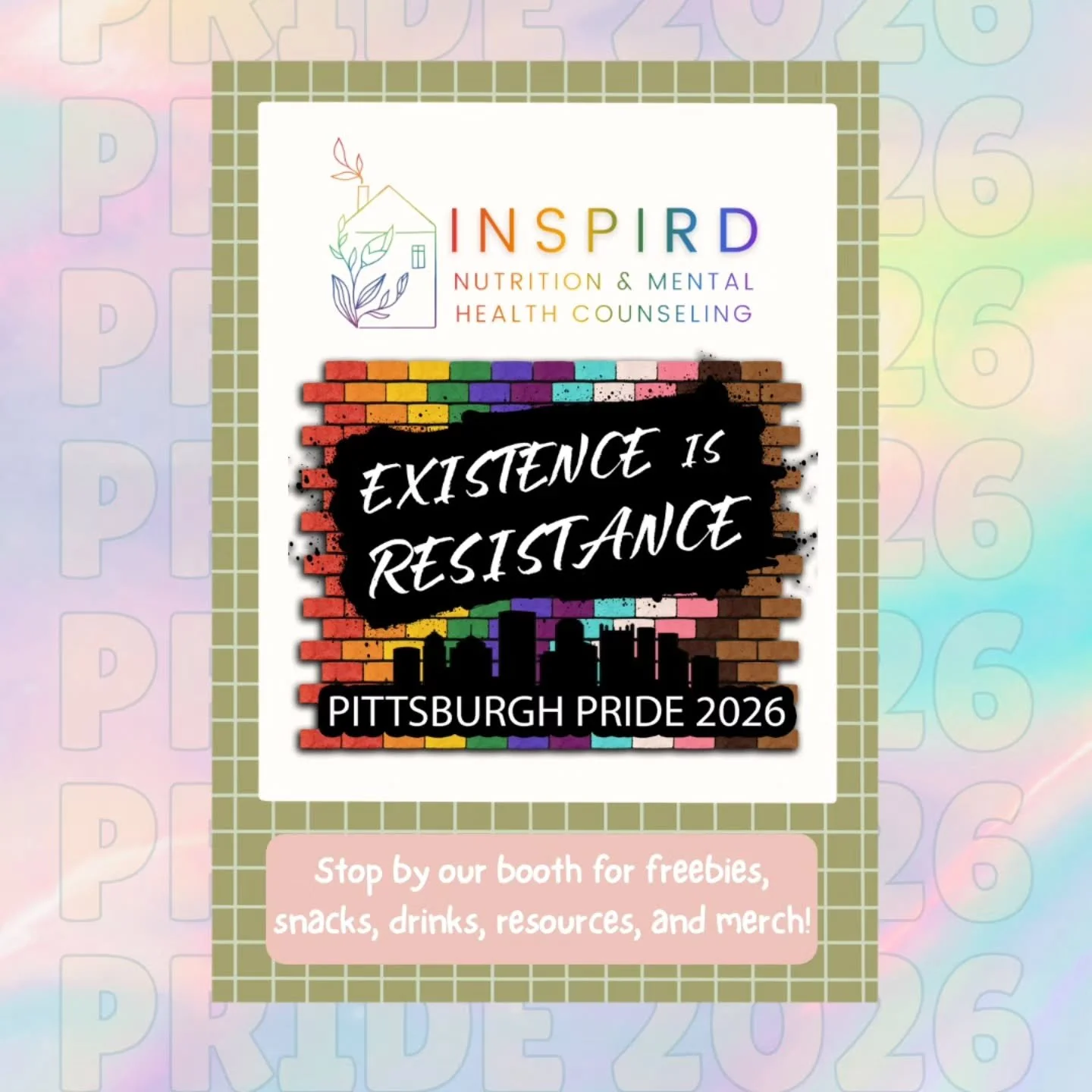 Come see us at our booth at Pittsburgh Pride!! 🏳️&zwj;🌈🏳️&zwj;⚧️ we will be there Sunday, June 7th (Parade Day) with all sorts of goodies and information. Sneak peek of some of the things we'll have 👆

We can't wait to see you! 🫶 Our booth is lo
