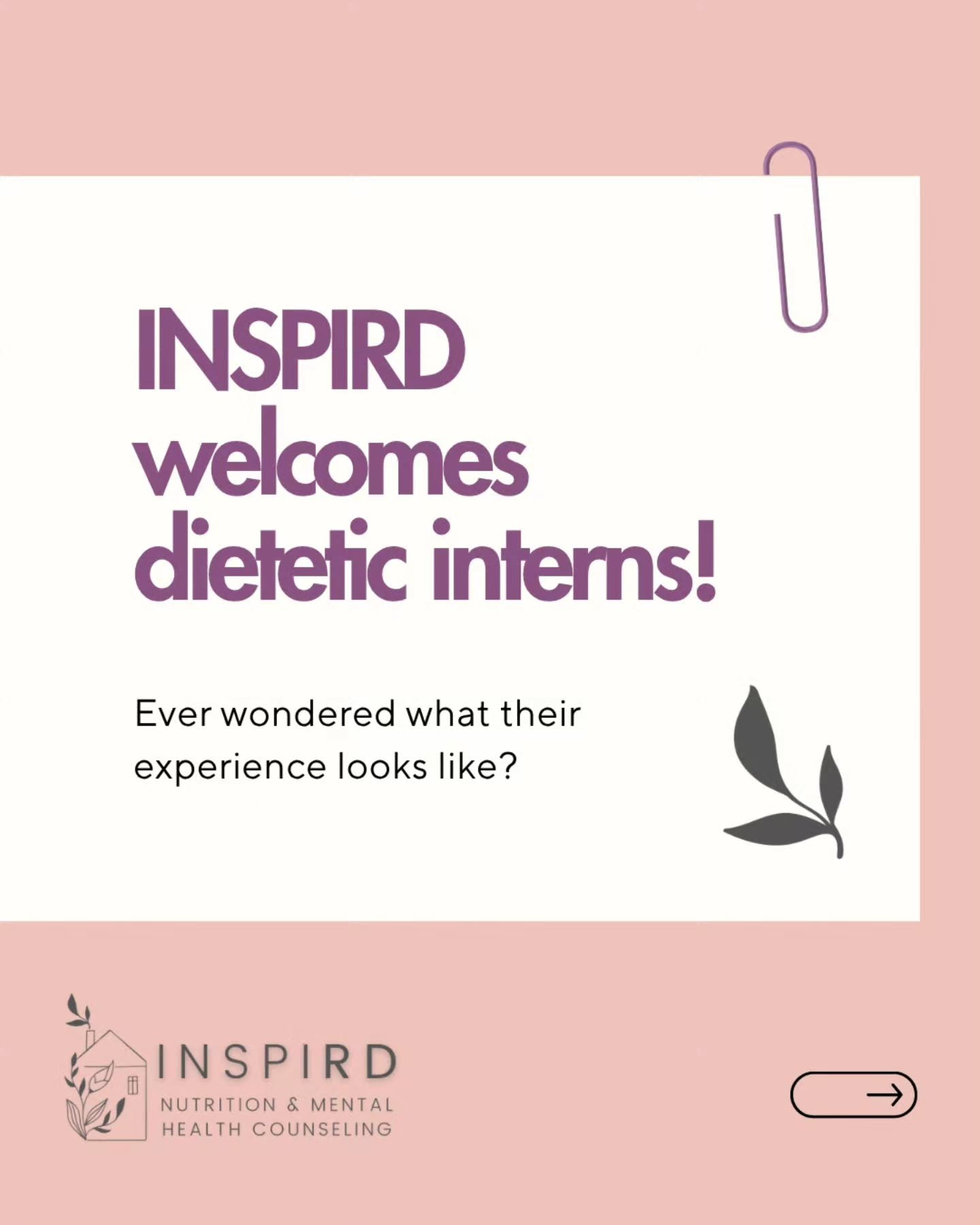 Has your dietitian ever asked you how you felt about having a student shadow your session together? Our dietetic interns have a lot of experience before they find their way to us!

Here's a little info post about what is required to become a dietitia