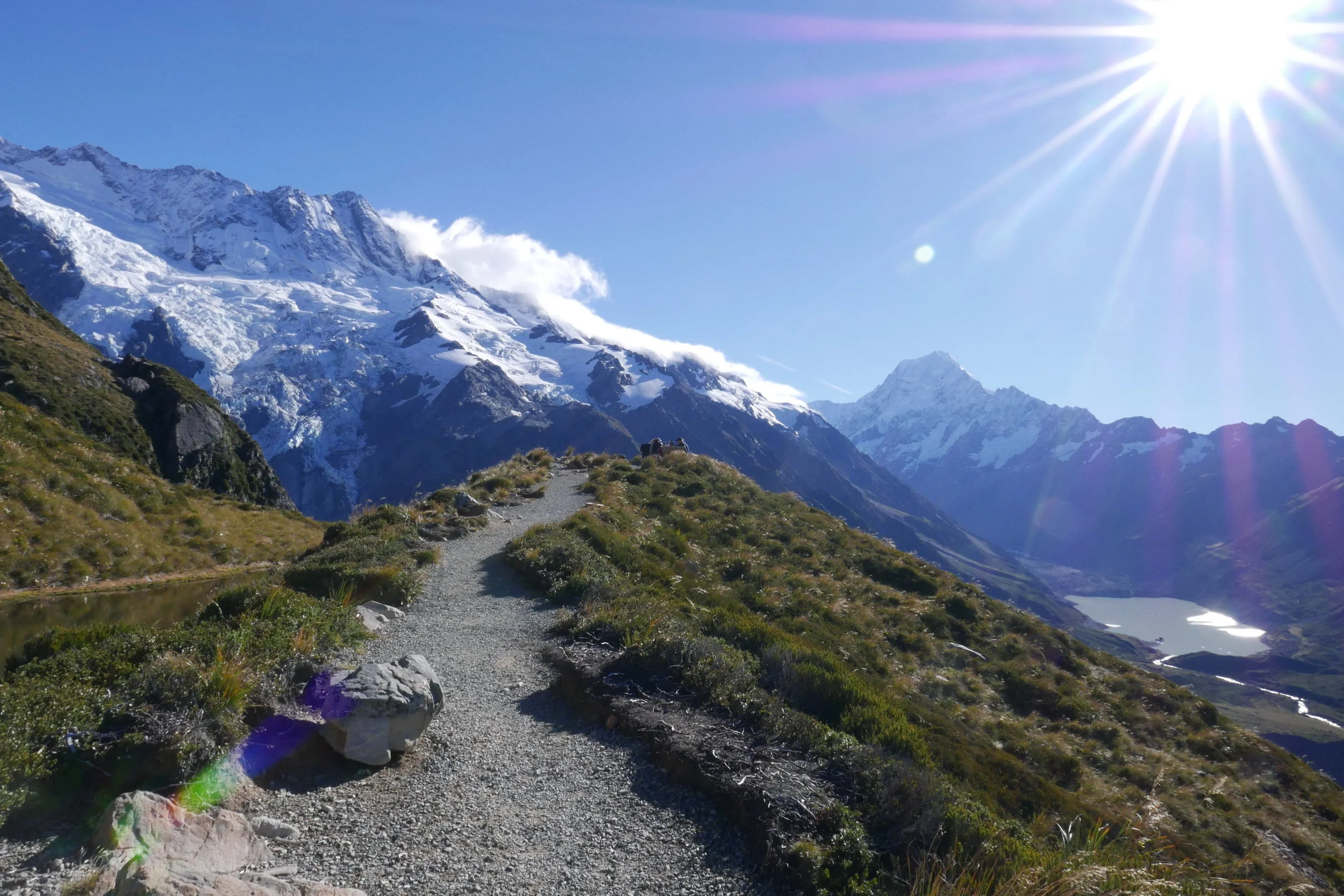 Final steps to the rest area