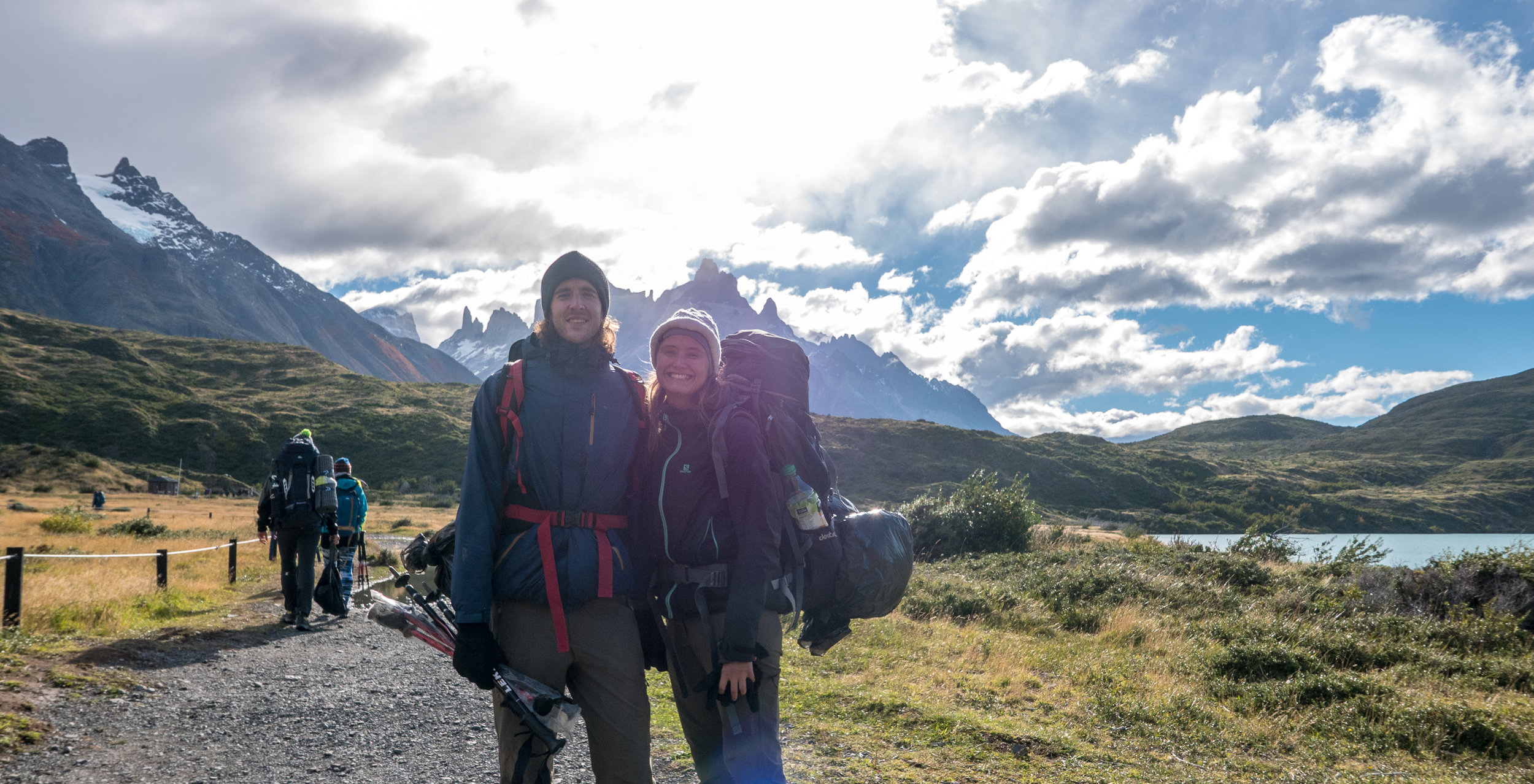 Happy faces at the start of the trail