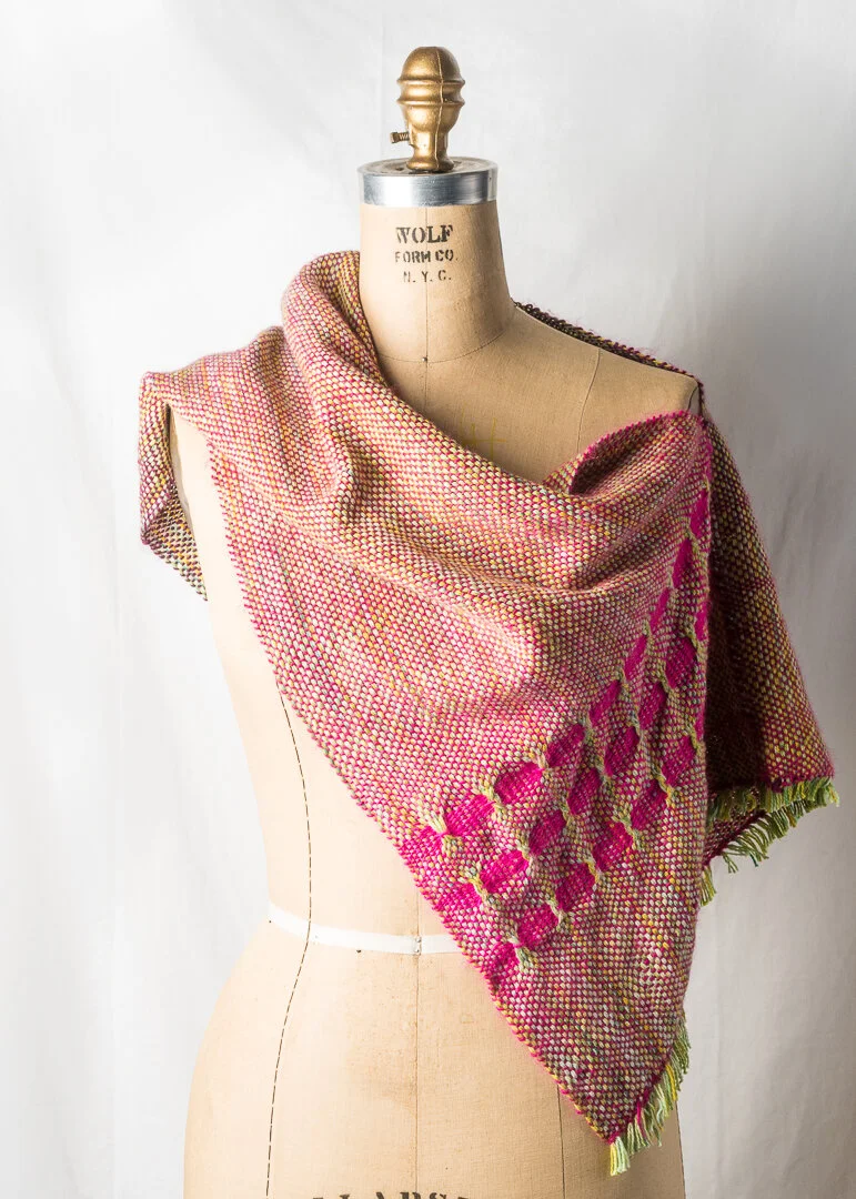 I am be-weaver : Woven test with Lion Brands Necks Best Thing on my rigid heddle weaving loom